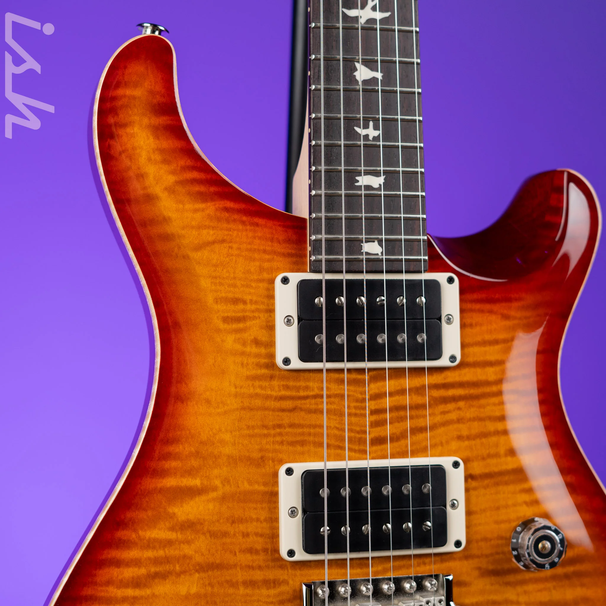 PRS CE 24 Electric Guitar Dark Cherry Sunburst - Image 3