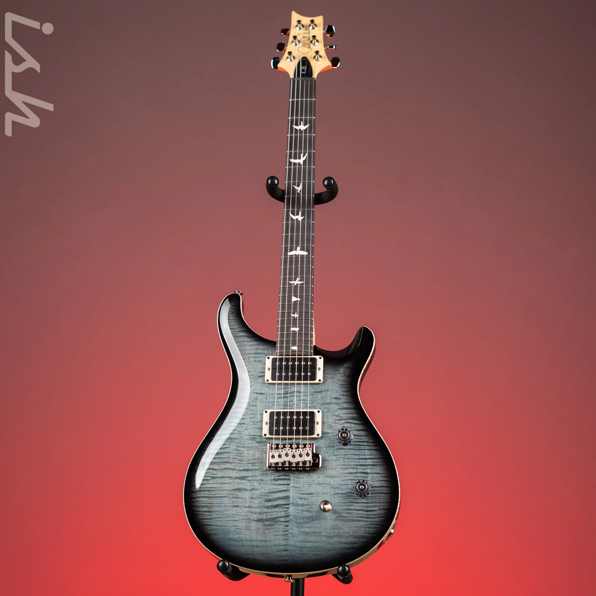 PRS CE 24 Electric Guitar Faded Blue Smokeburst - Image 2