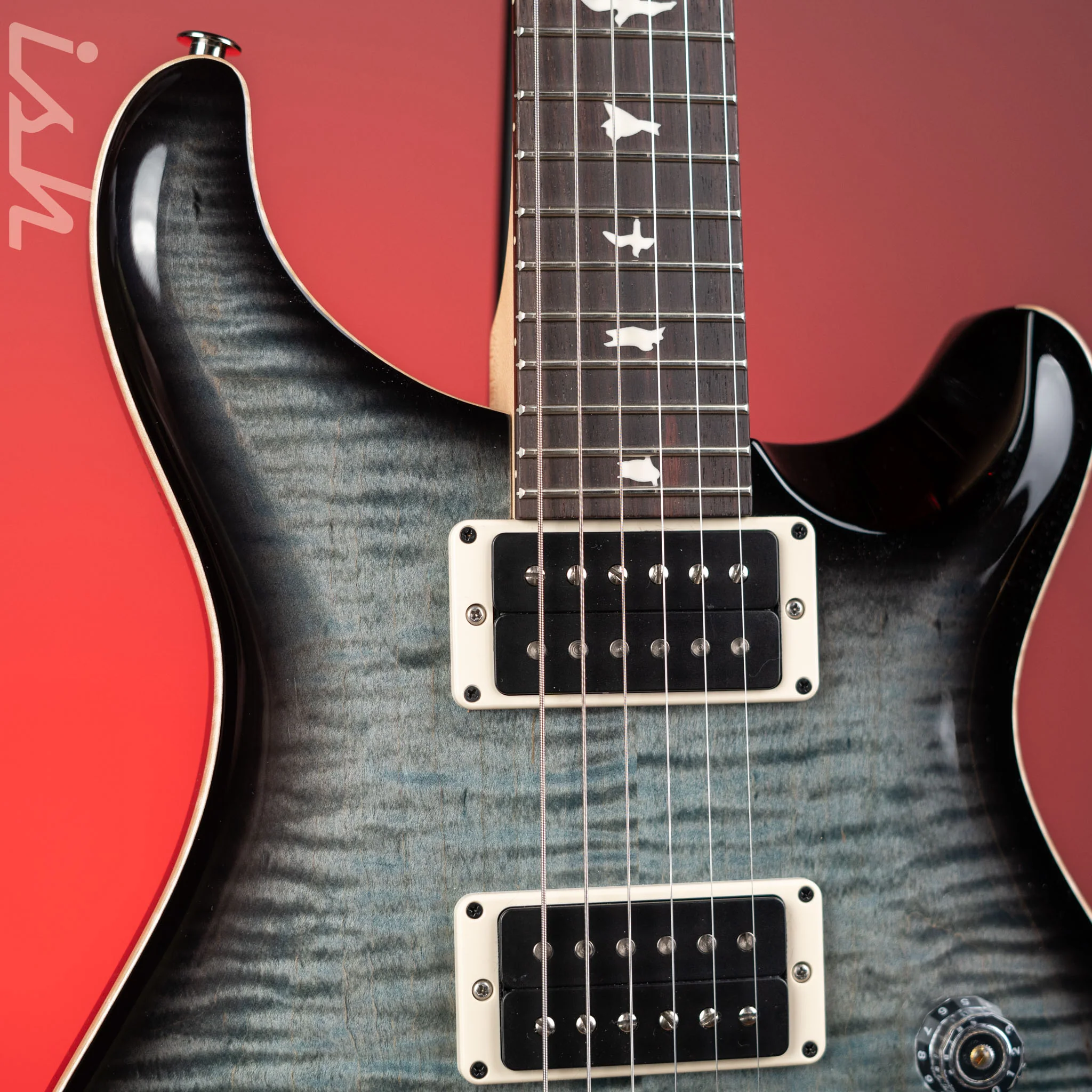 PRS CE 24 Electric Guitar Faded Blue Smokeburst - Image 3