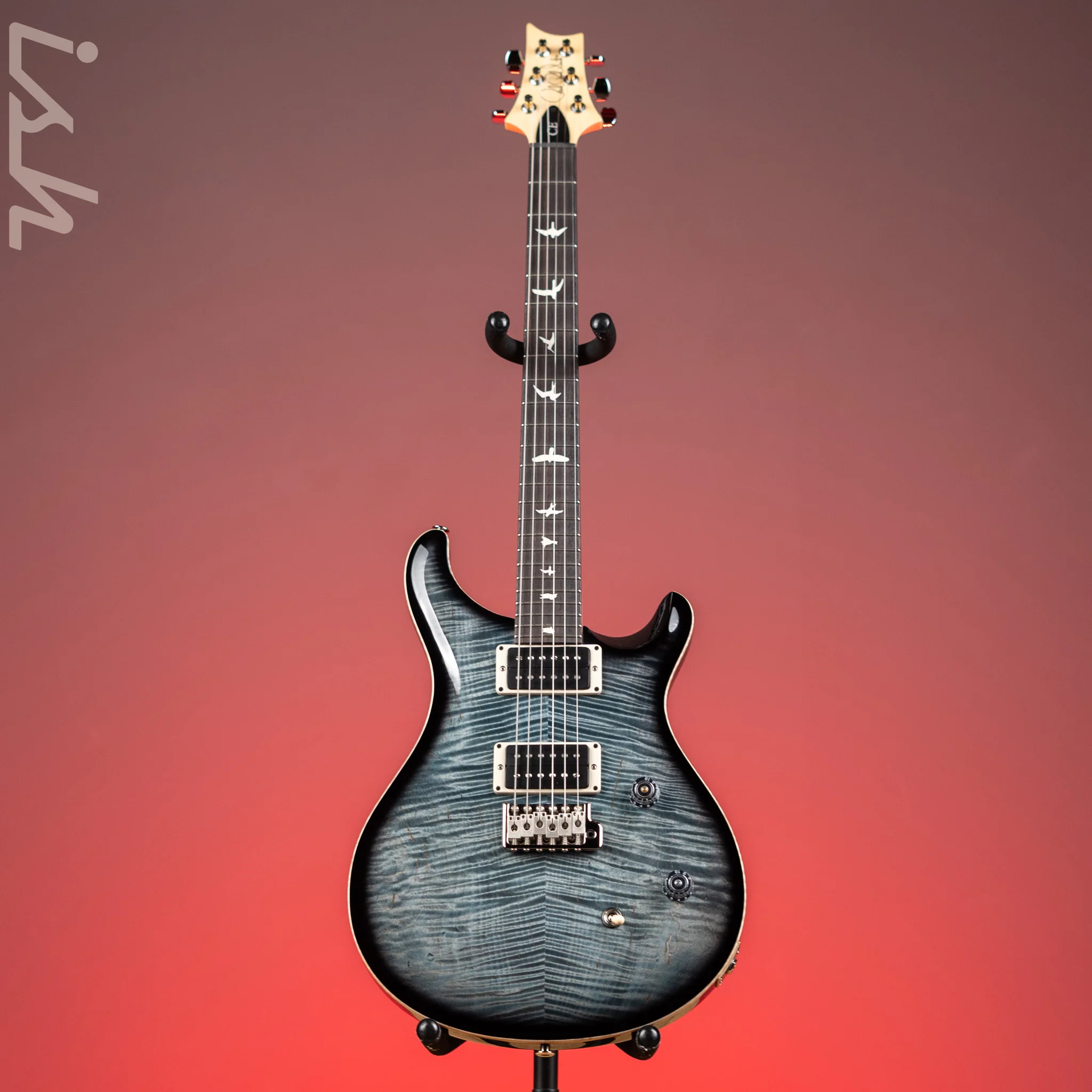 PRS CE 24 Electric Guitar Faded Blue Smokeburst - Image 2