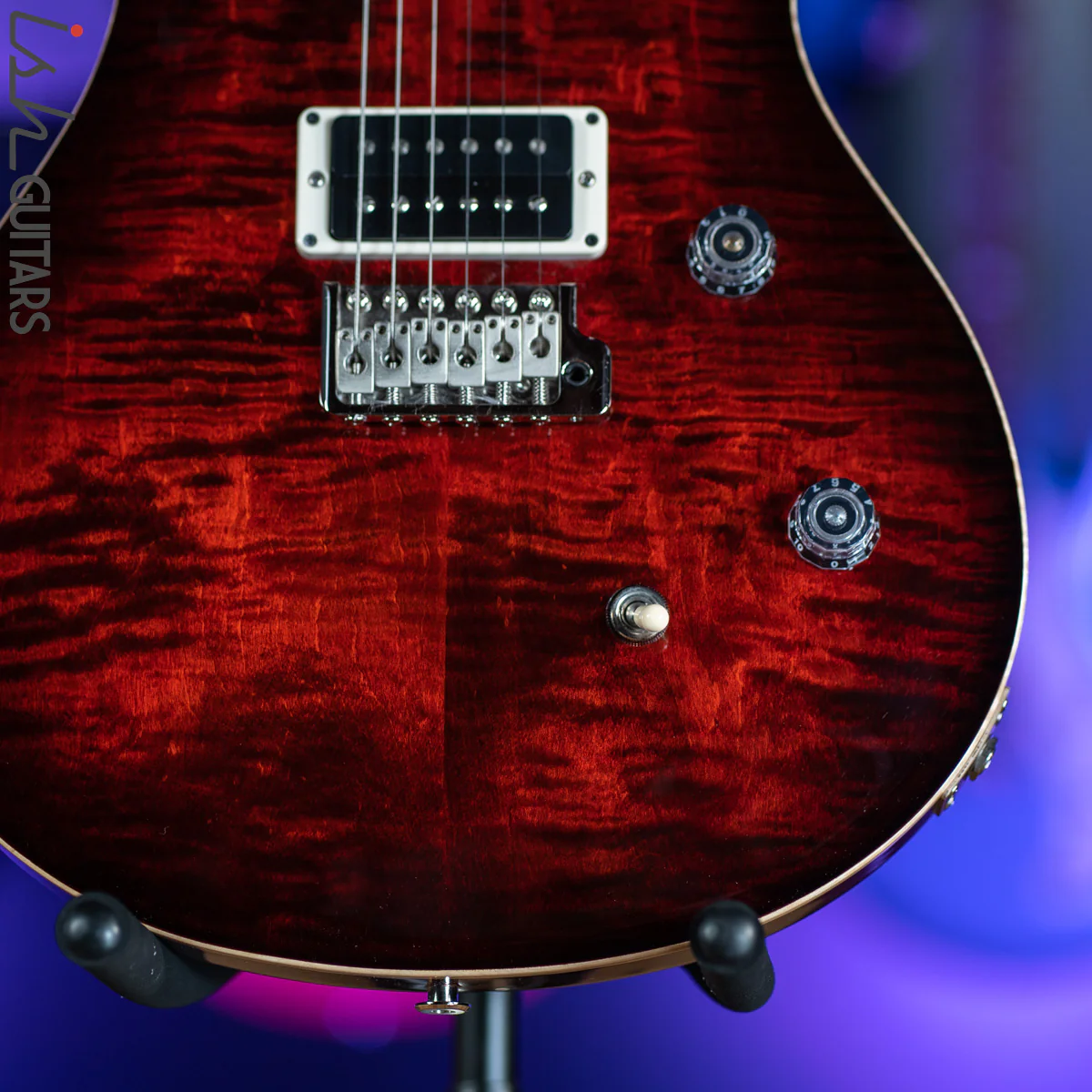 PRS CE 24 Fire Red Burst Electric Guitar - Image 4