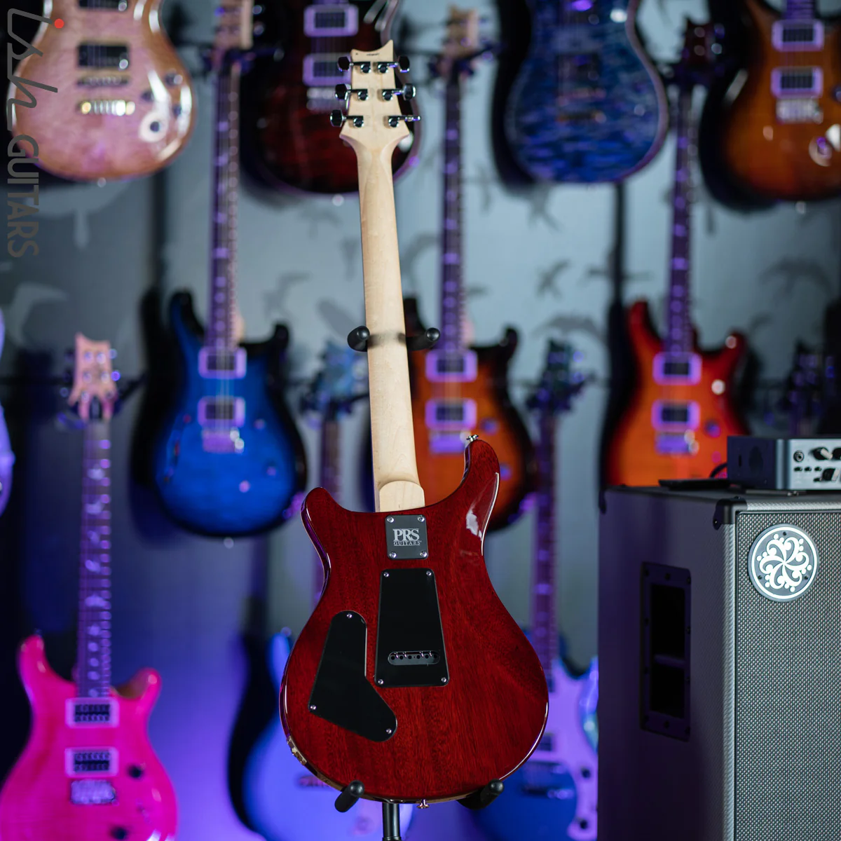 PRS CE 24 Fire Red Burst Electric Guitar - Image 7