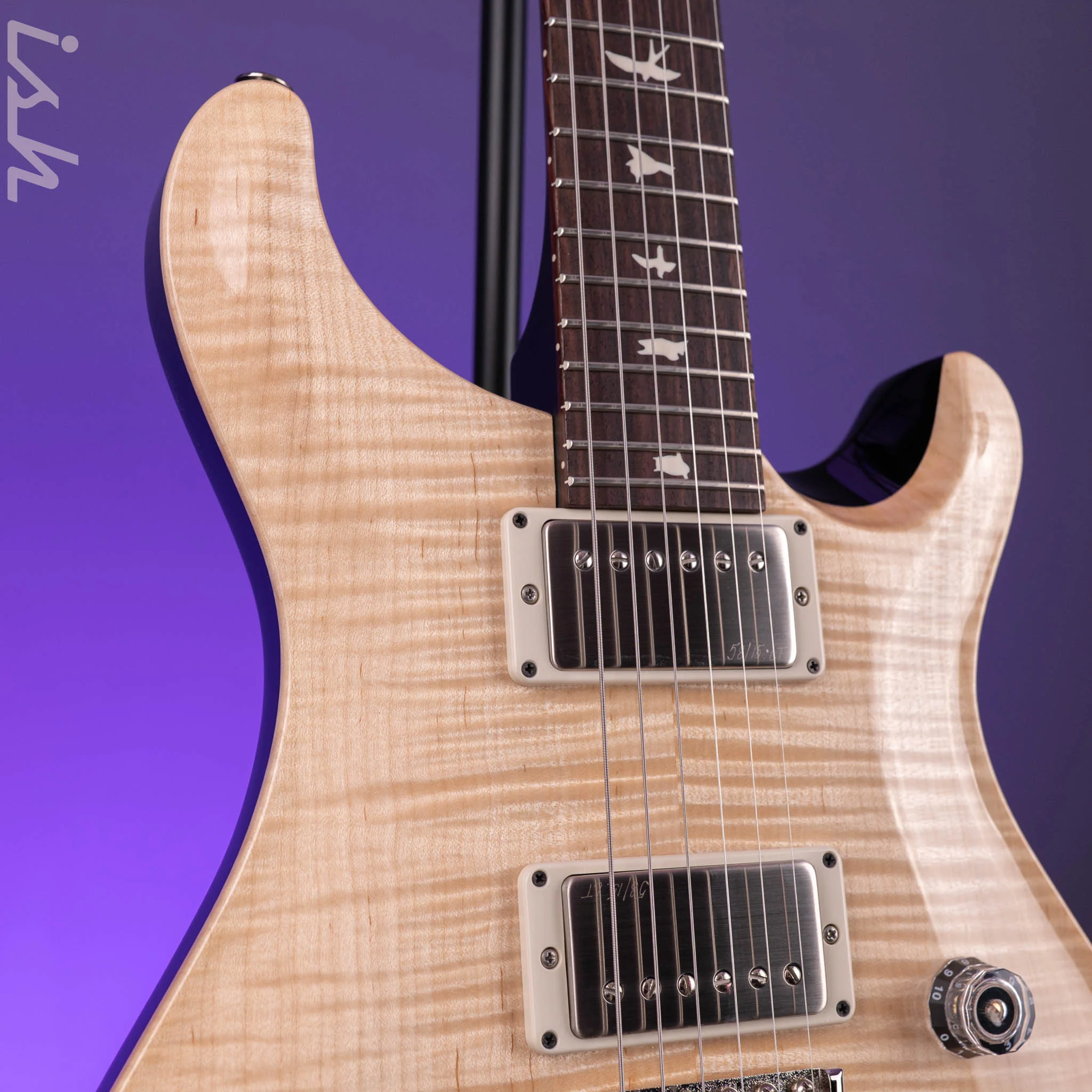 PRS CE 24 Natural Painted Black Satin Neck Demo - Image 4