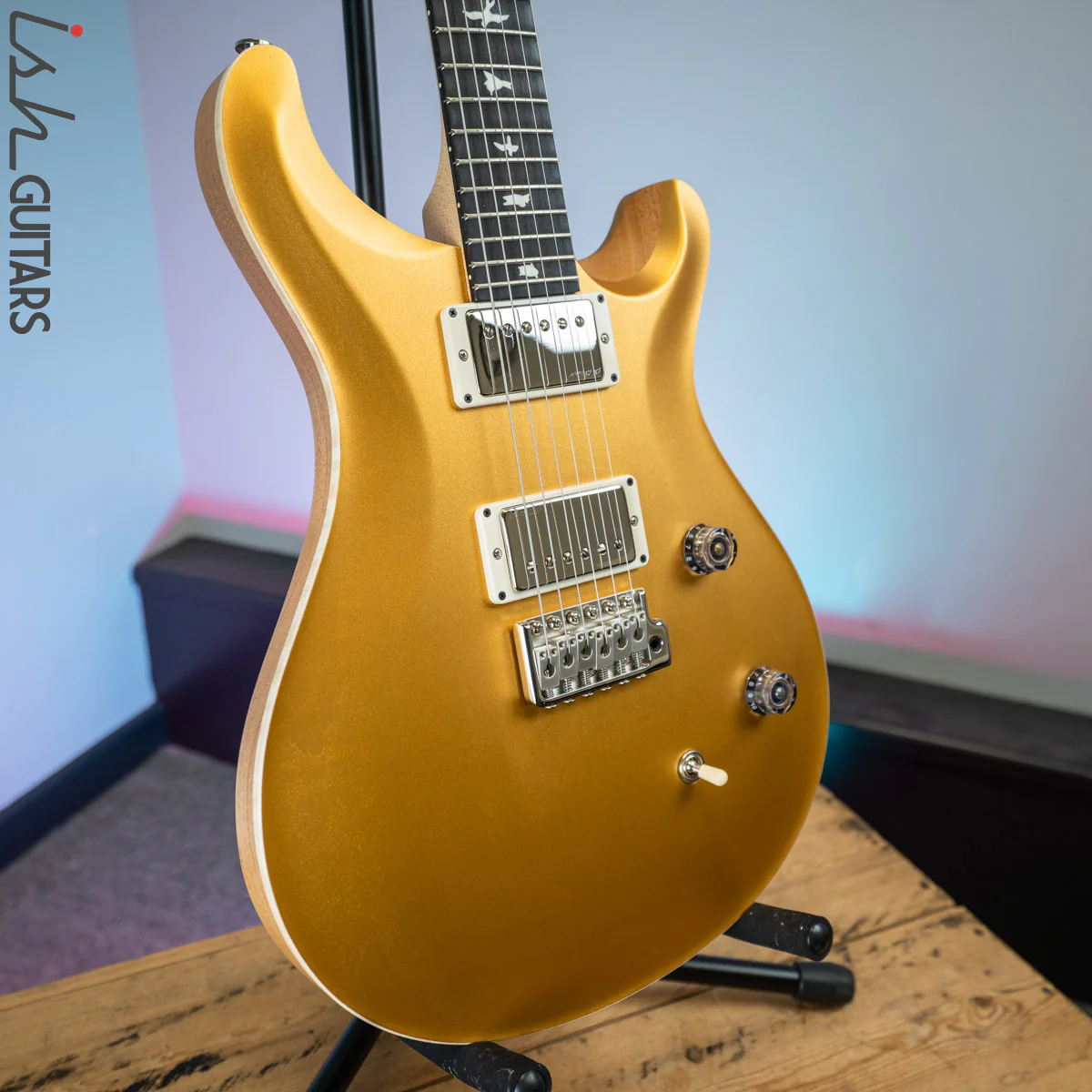 PRS CE 24 Satin Nitro 57/08 Ebony Fretboard Gold Top - Image 5