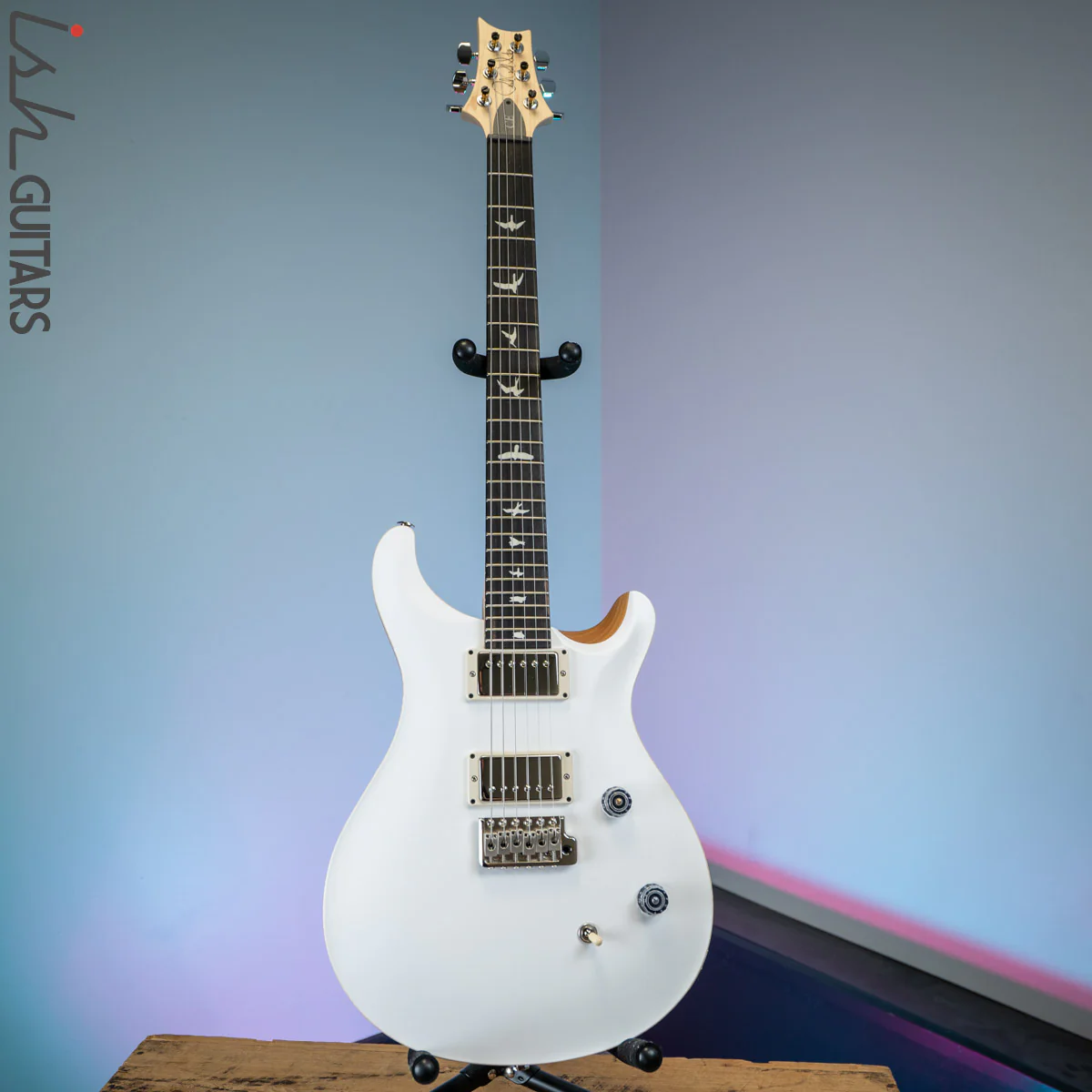 PRS CE 24 Satin Nitro 57/08 Ebony Fretboard Jet White - Image 2