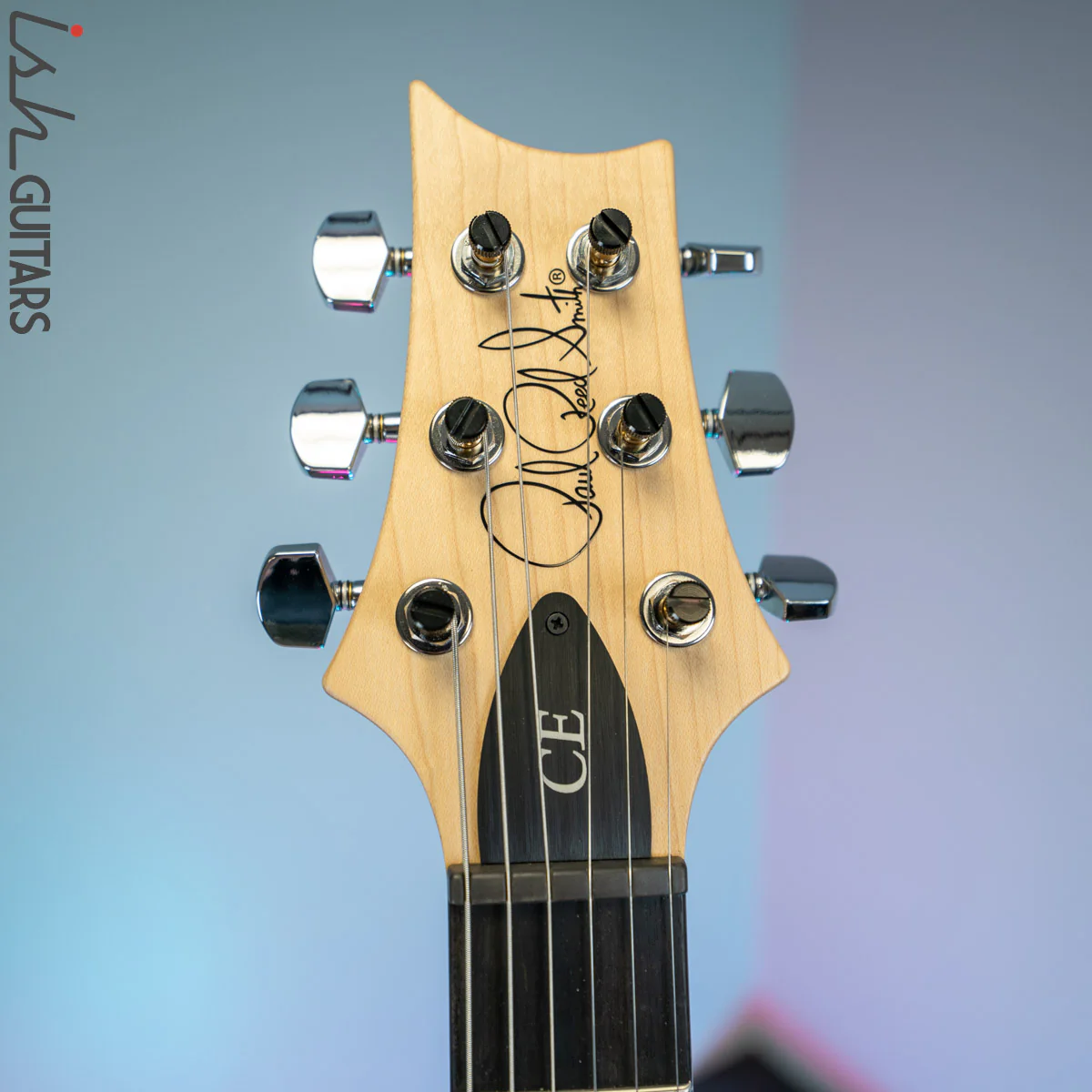 PRS CE 24 Satin Nitro 57/08 Ebony Fretboard Jet White - Image 6