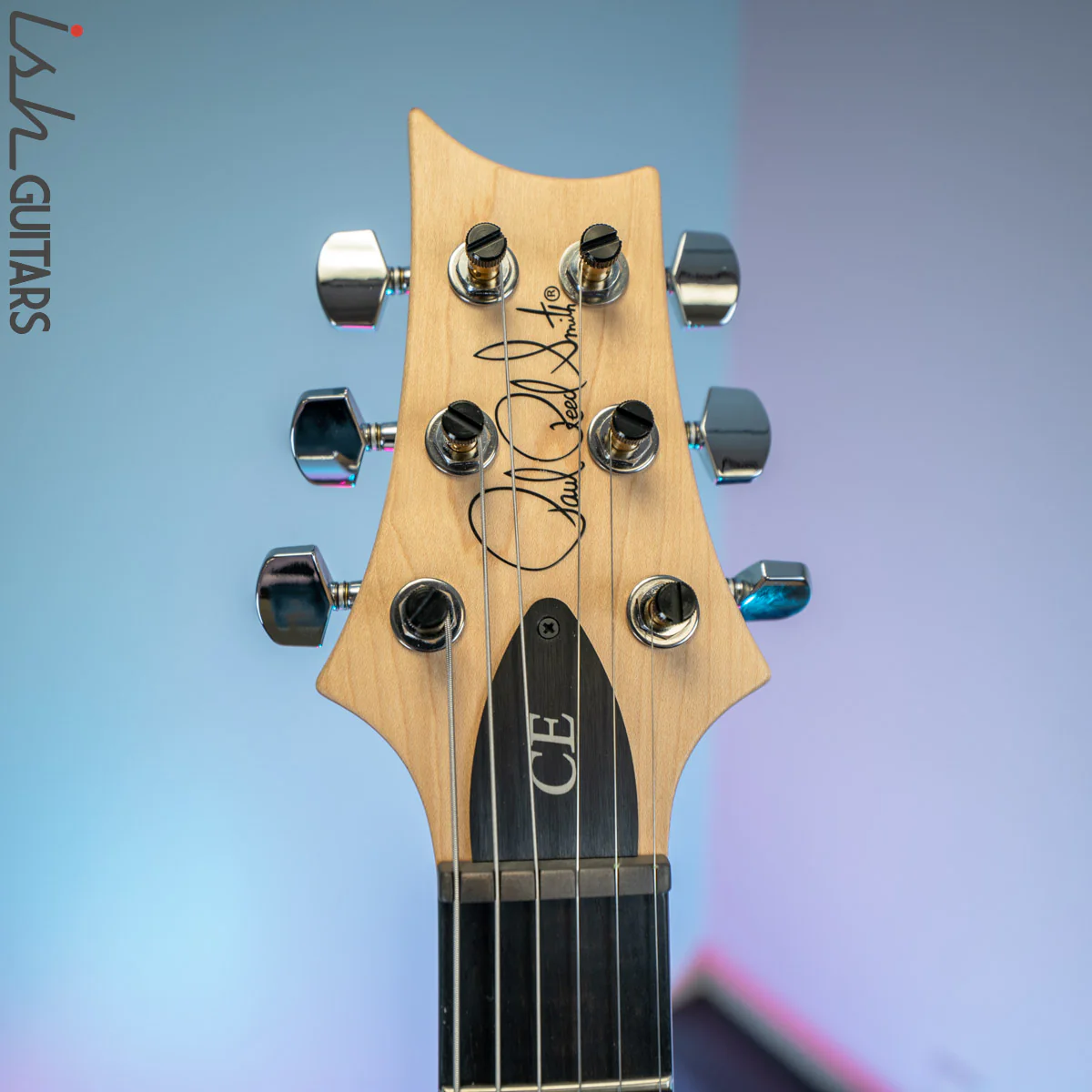 PRS CE 24 Satin Nitro 57/08 Ebony Fretboard Jet White - Image 6