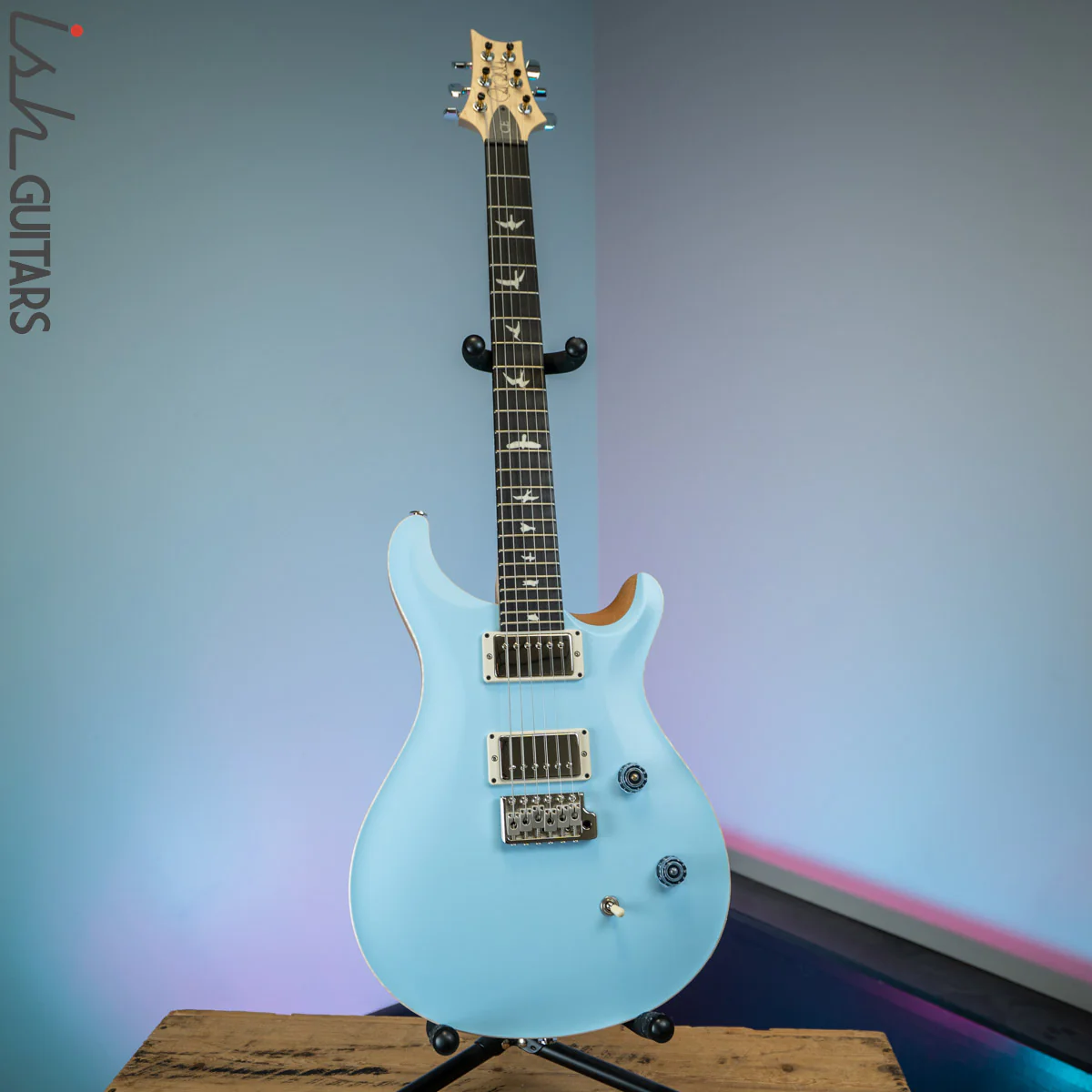 PRS CE 24 Satin Nitro 57/08 Ebony Fretboard Powder Blue - Image 2