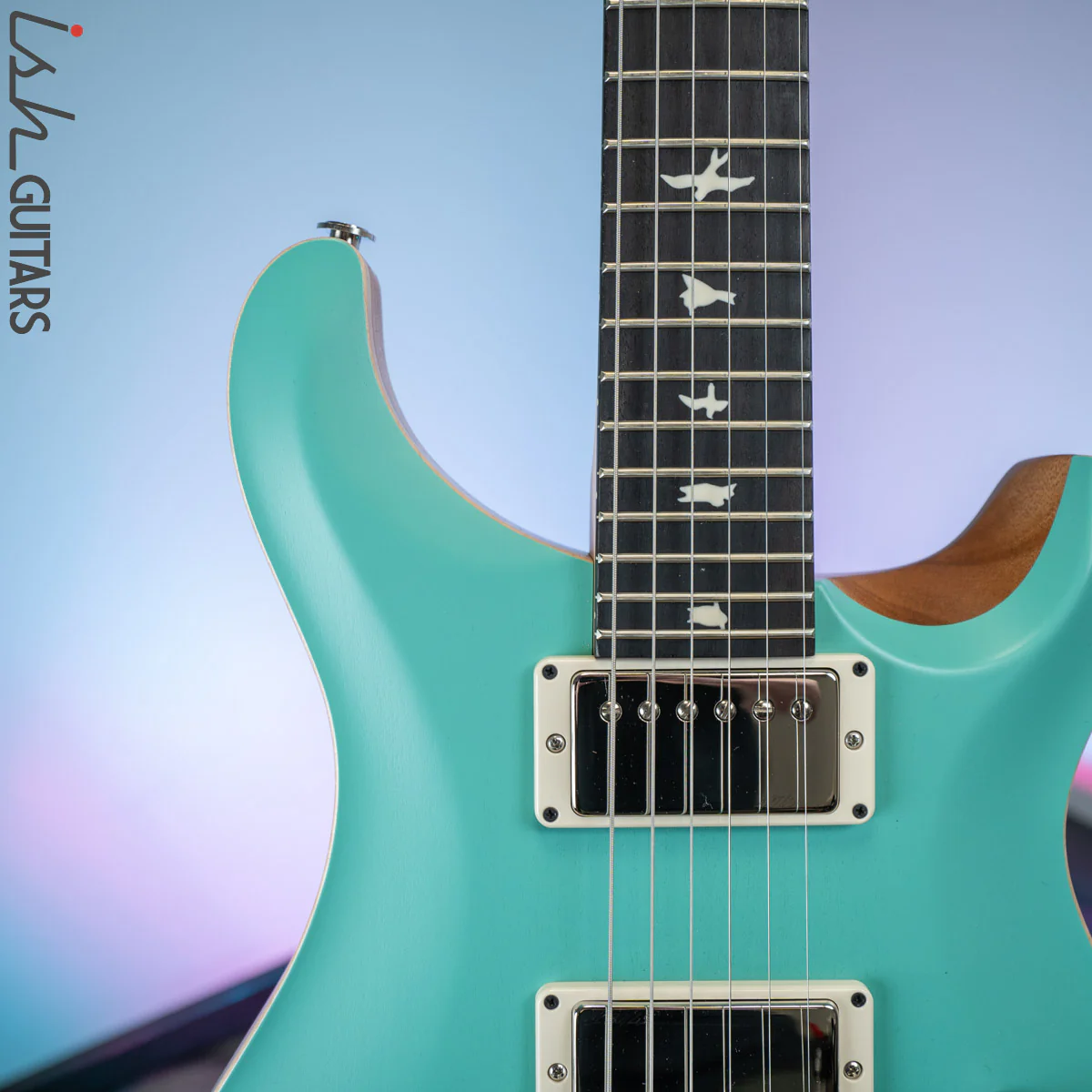 PRS CE 24 Satin Nitro 57/08 Ebony Fretboard Seafoam Green - Image 3
