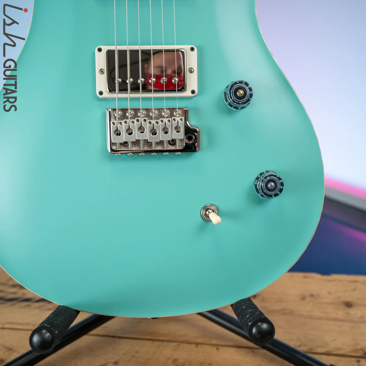 PRS CE 24 Satin Nitro 57/08 Ebony Fretboard Seafoam Green - Image 4