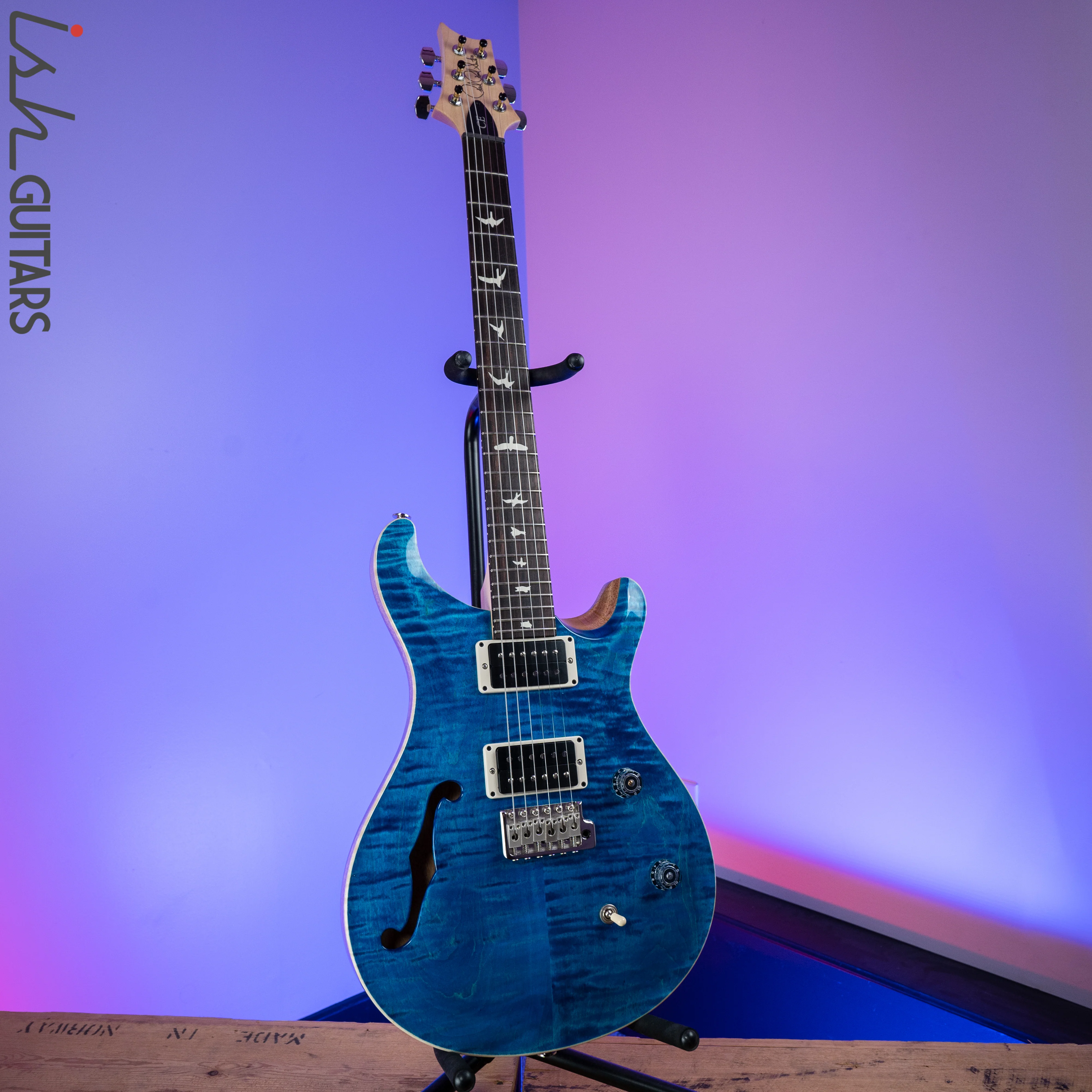 PRS CE 24 Semi Hollow Blue Matteo - Image 2