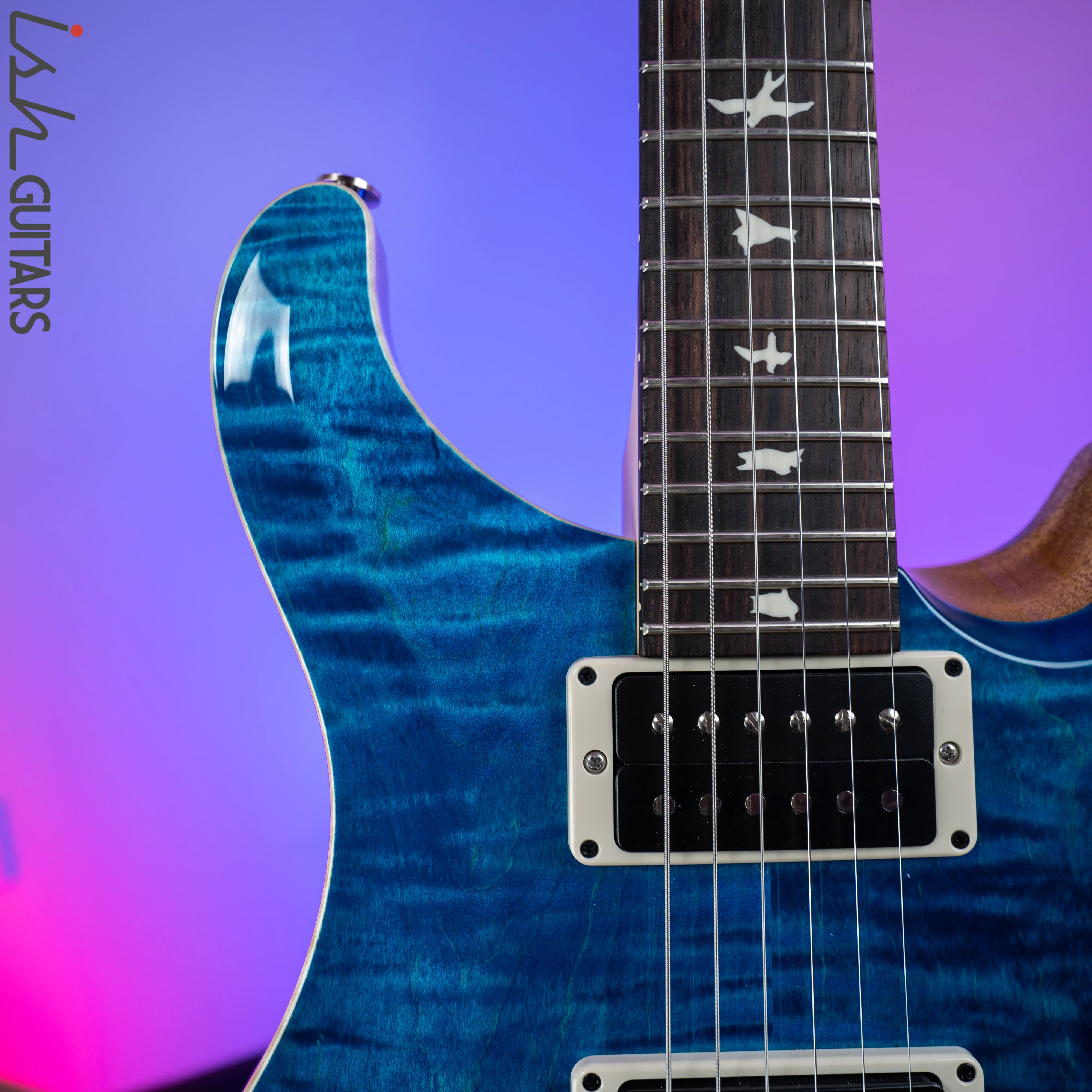 PRS CE 24 Semi Hollow Blue Matteo - Image 3