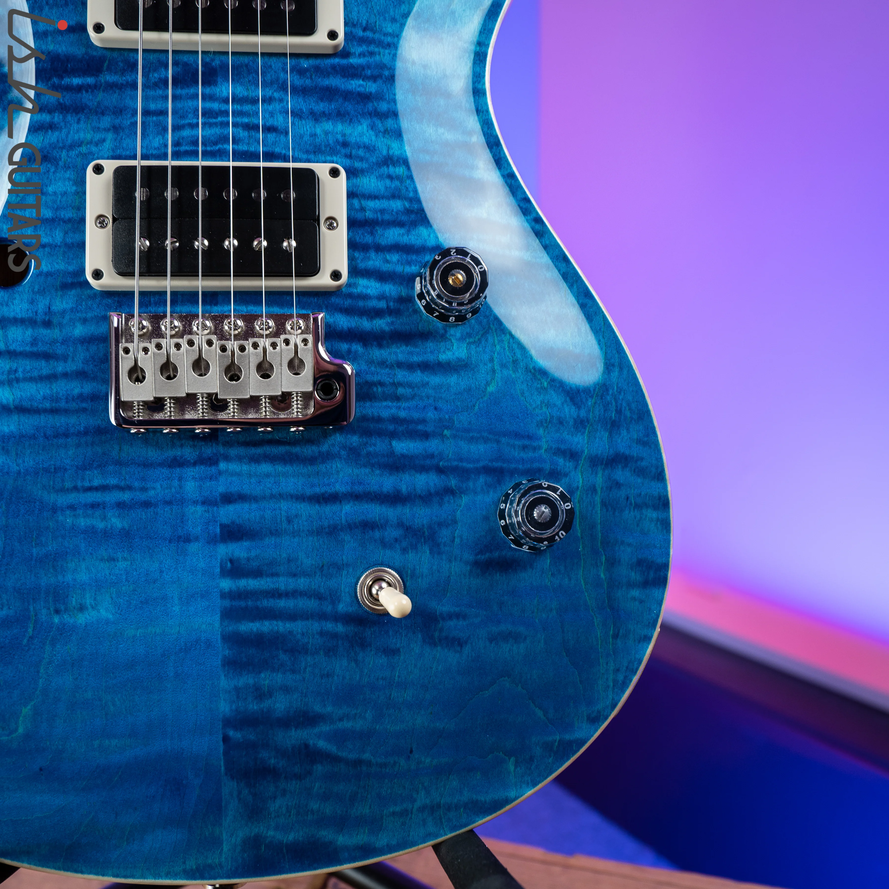 PRS CE 24 Semi Hollow Blue Matteo - Image 4