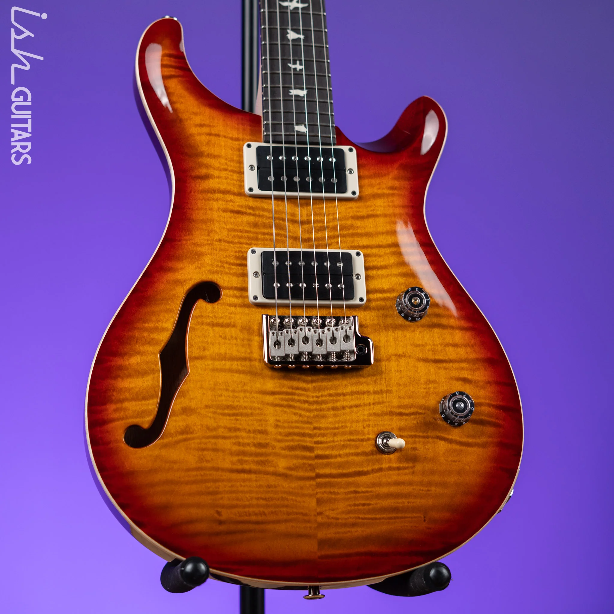 PRS CE 24 Semi-Hollow Dark Cherry Sunburst