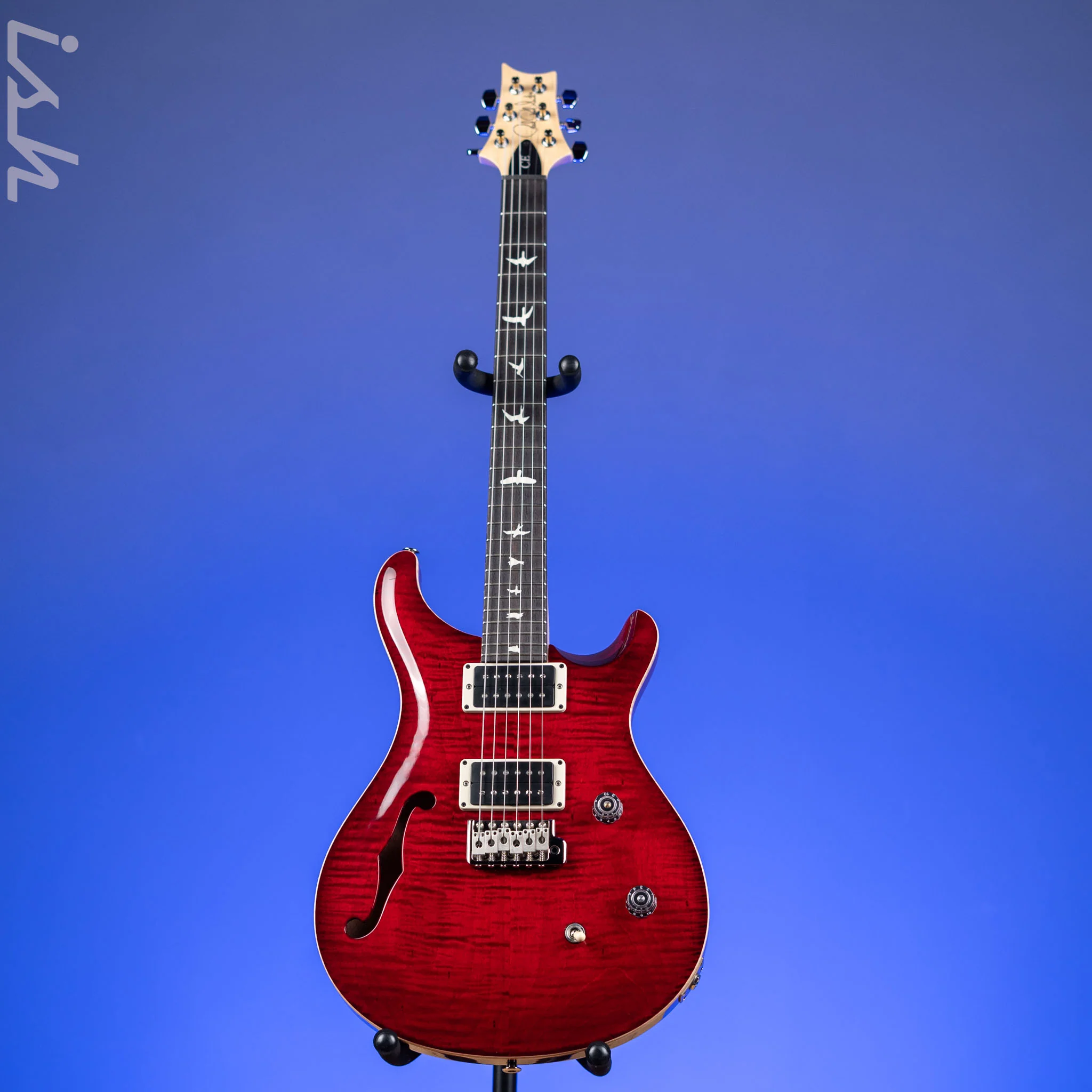 PRS CE 24 Semi-Hollow Electric Guitar Fire Red Burst - Image 2