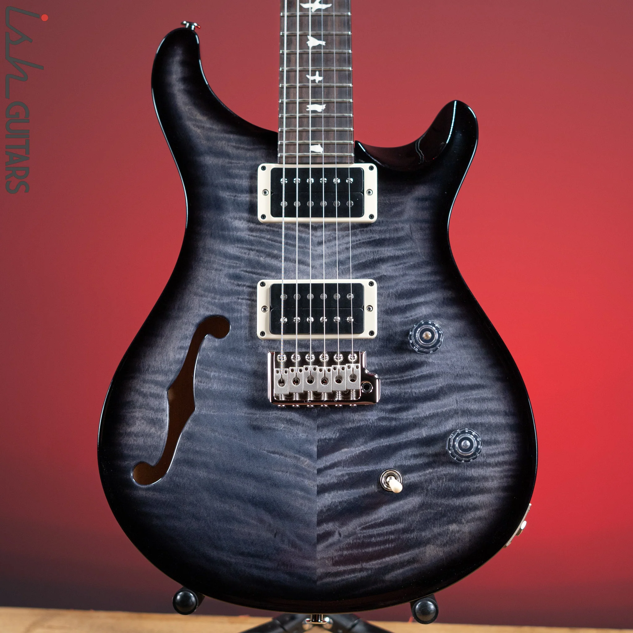 PRS CE 24 Semi-Hollow Faded Whale Blue Smokewrap