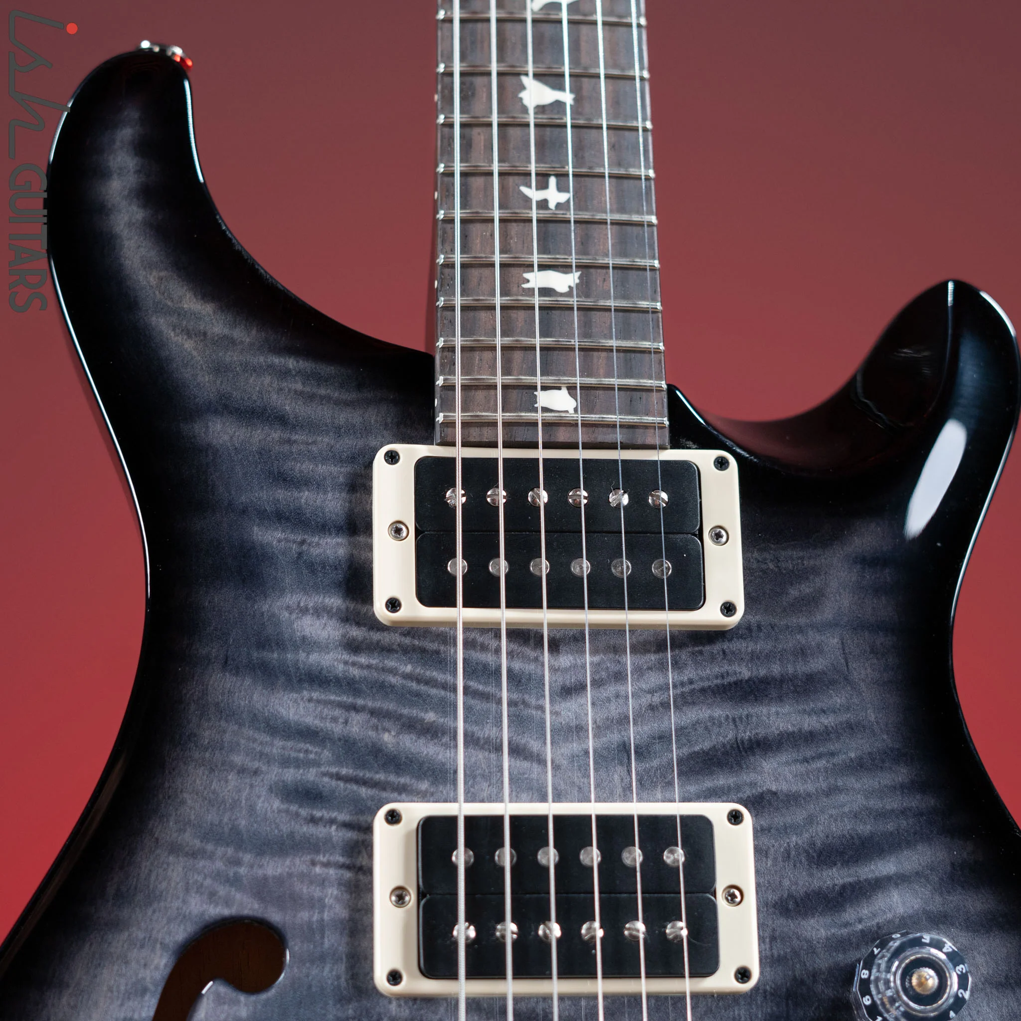 PRS CE 24 Semi-Hollow Faded Whale Blue Smokewrap - Image 3