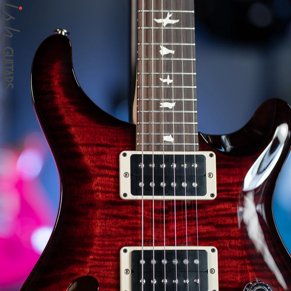 PRS CE 24 Semi-Hollow Fire Red Burst Smokewrap - Image 3