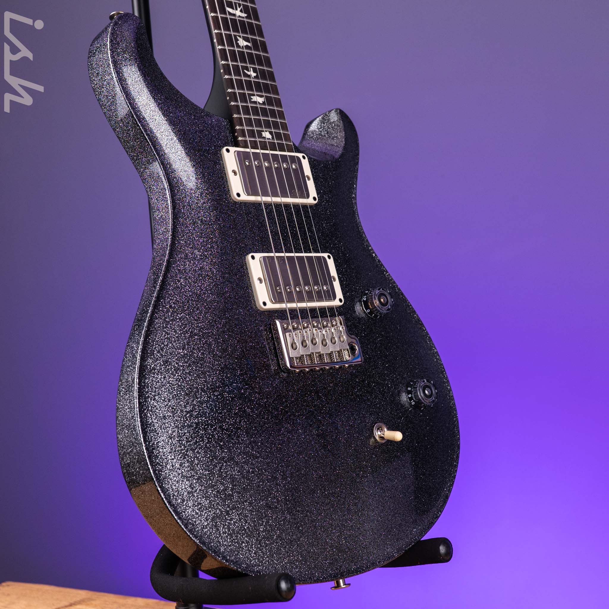 PRS CE 24 Silver Holoflake Sprayer's Choice w/ Black Satin Neck - Image 3