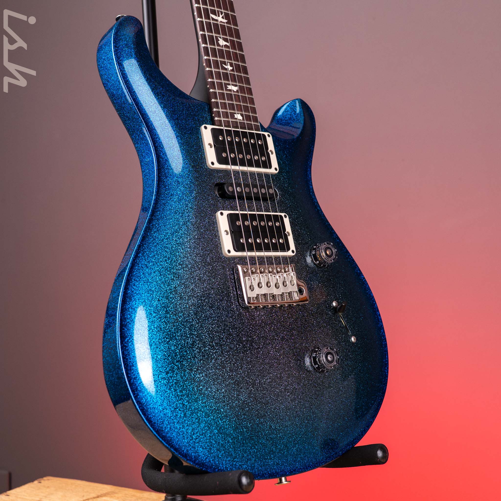 PRS CE 24 Special Blue Burst Holoflake Sprayer's Choice w/ Black Satin Neck - Image 3