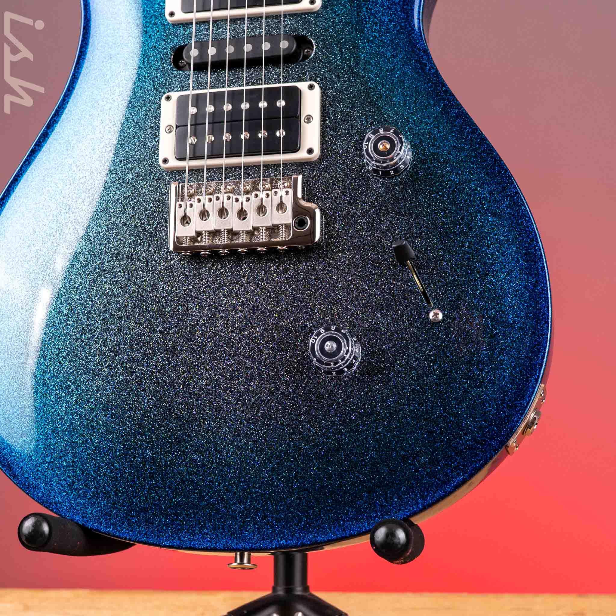 PRS CE 24 Special Blue Burst Holoflake Sprayer's Choice w/ Black Satin Neck - Image 5