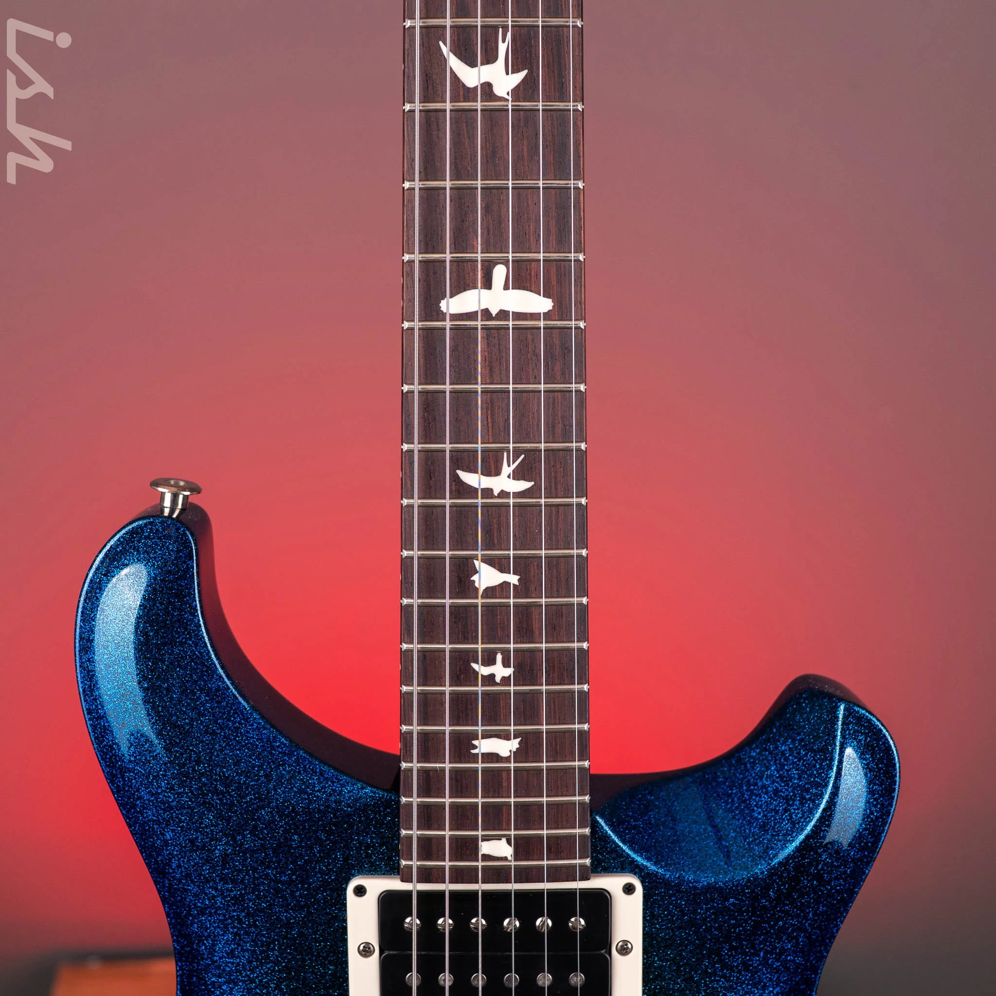 PRS CE 24 Special Blue Burst Holoflake Sprayer's Choice w/ Black Satin Neck - Image 6