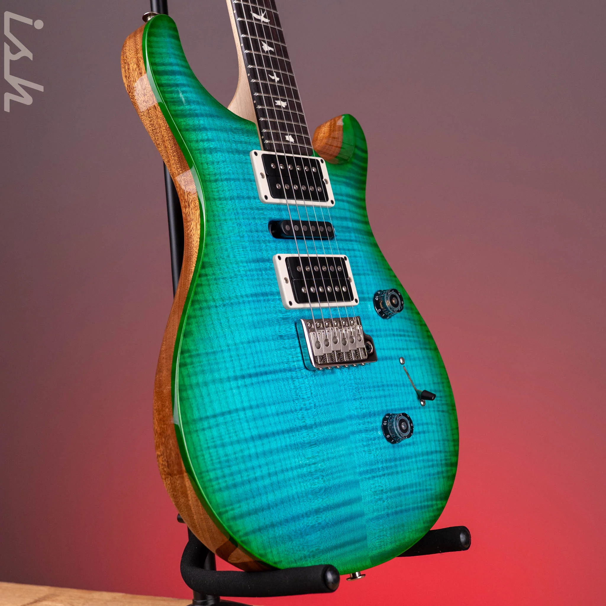 PRS CE 24 Special Carroll Blue Green Burst Custom Color - Image 3