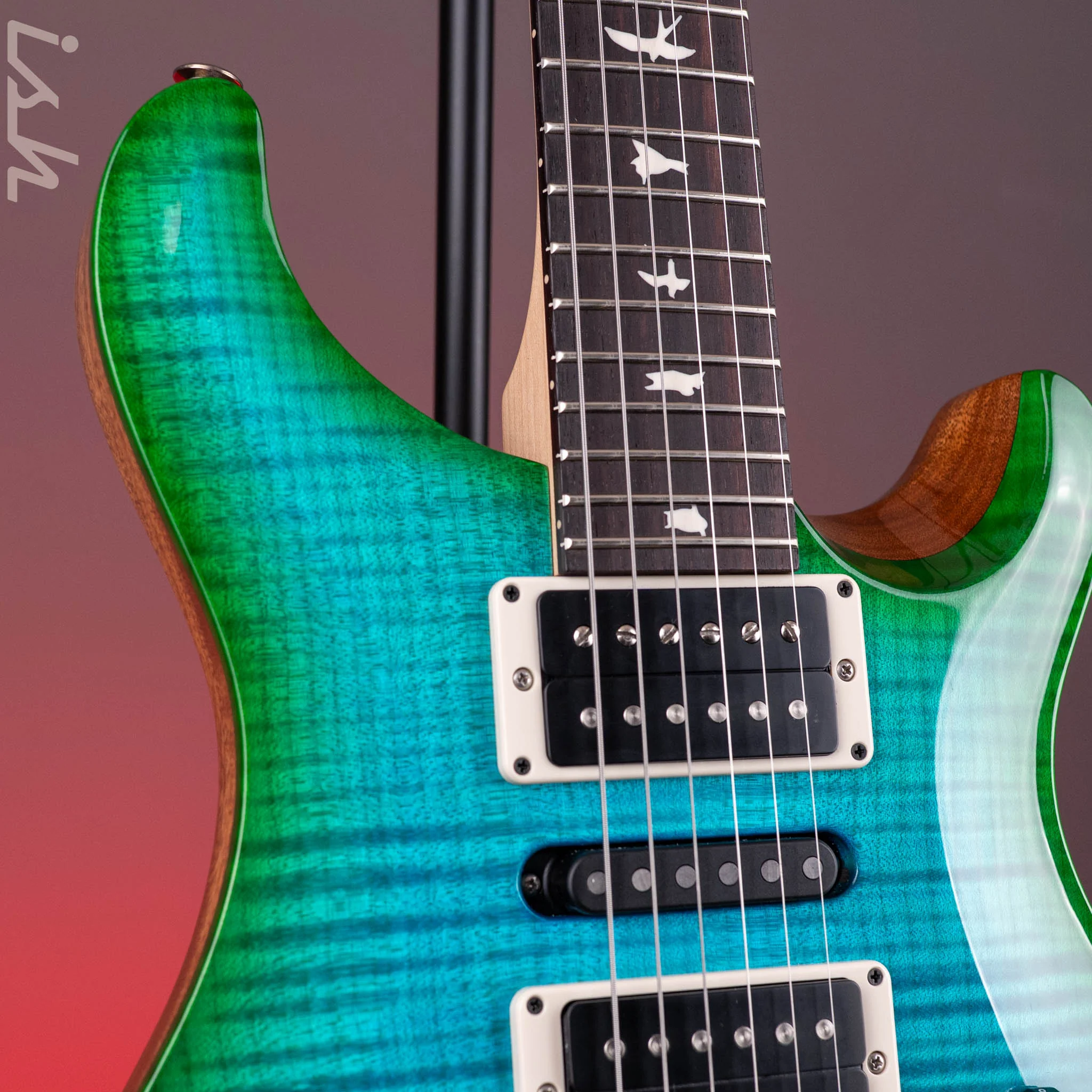 PRS CE 24 Special Carroll Blue Green Burst Custom Color - Image 4
