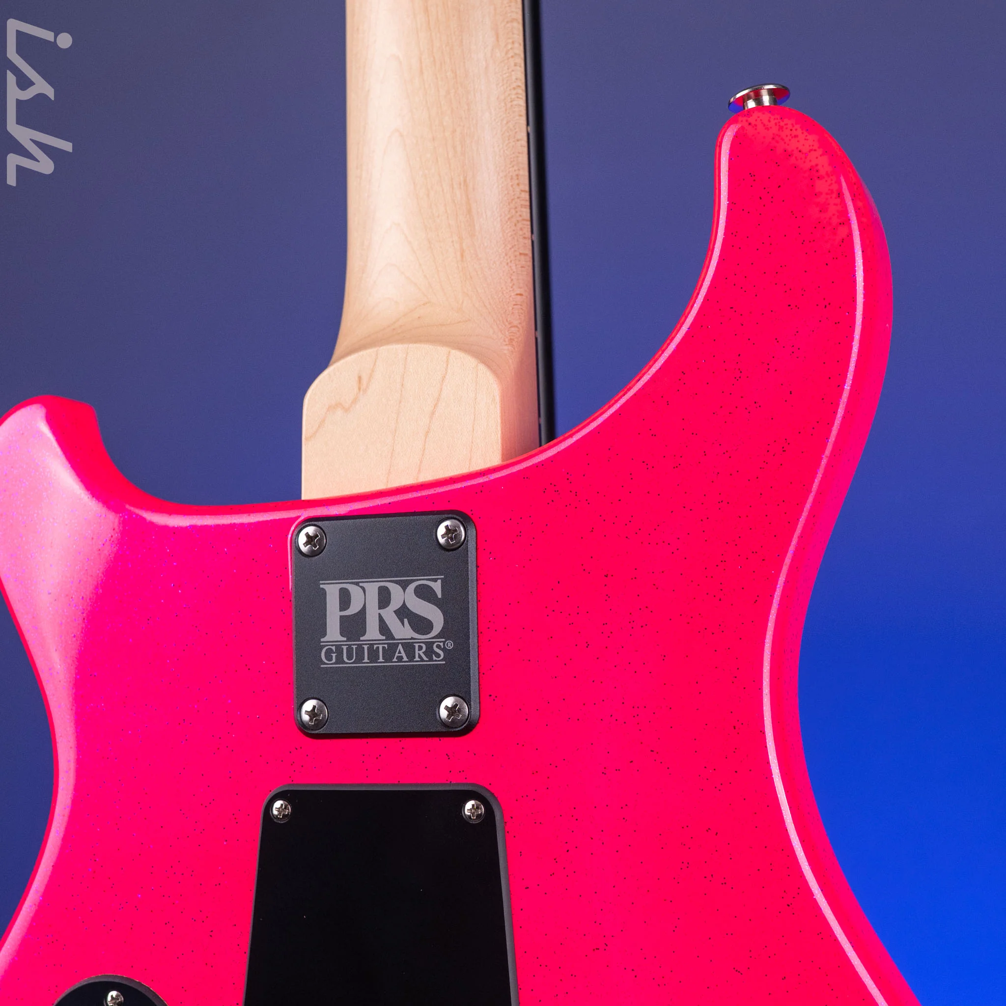 PRS CE 24 Sprayer's Choice Neon Pink Hollowflake Blue Speckle - Image 12