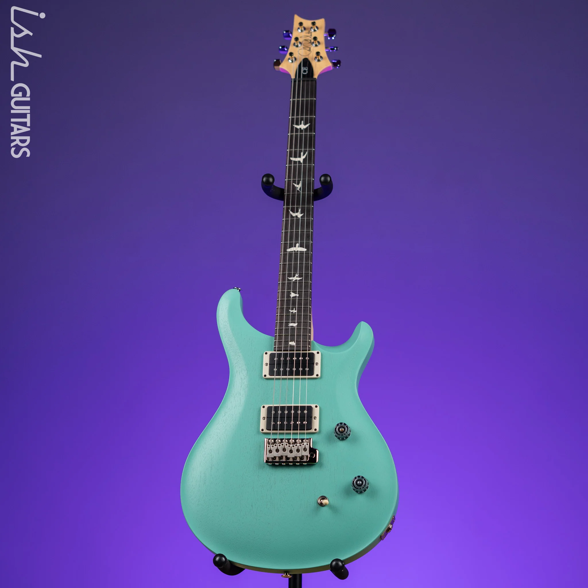 PRS CE 24 Standard Satin Nitro Electric Guitar Seafoam Green - Image 2