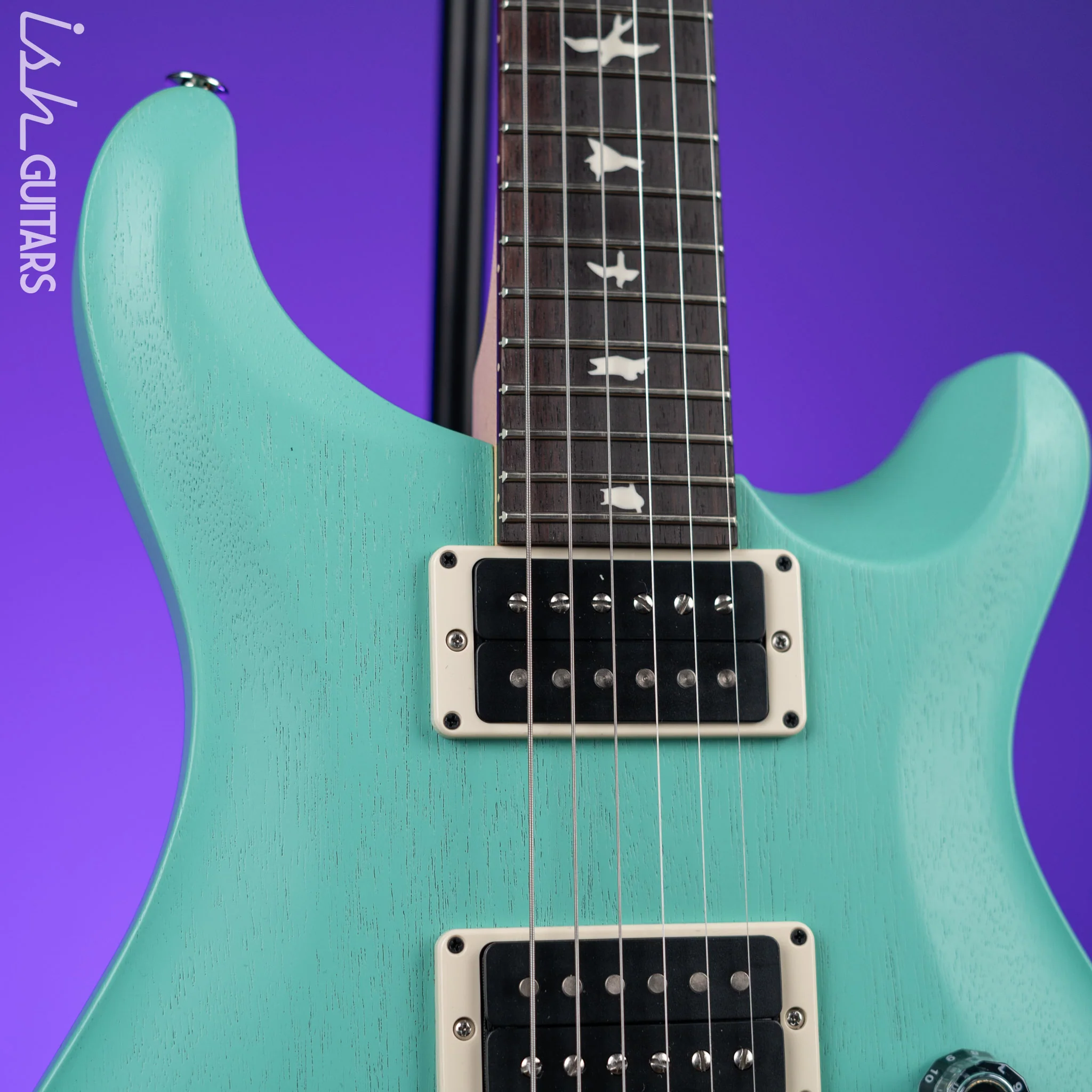 PRS CE 24 Standard Satin Nitro Electric Guitar Seafoam Green - Image 3