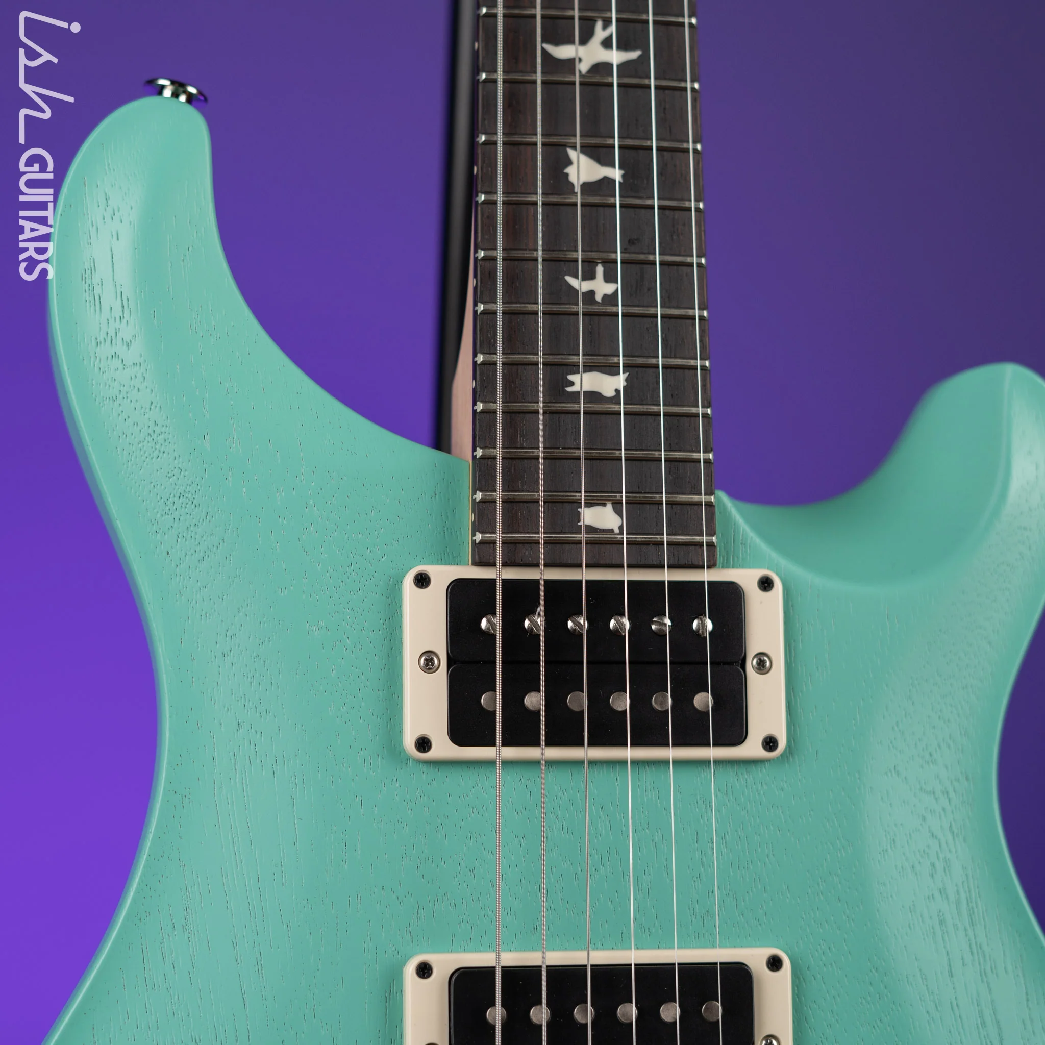 PRS CE 24 Standard Satin Nitro Electric Guitar Seafoam Green - Image 3
