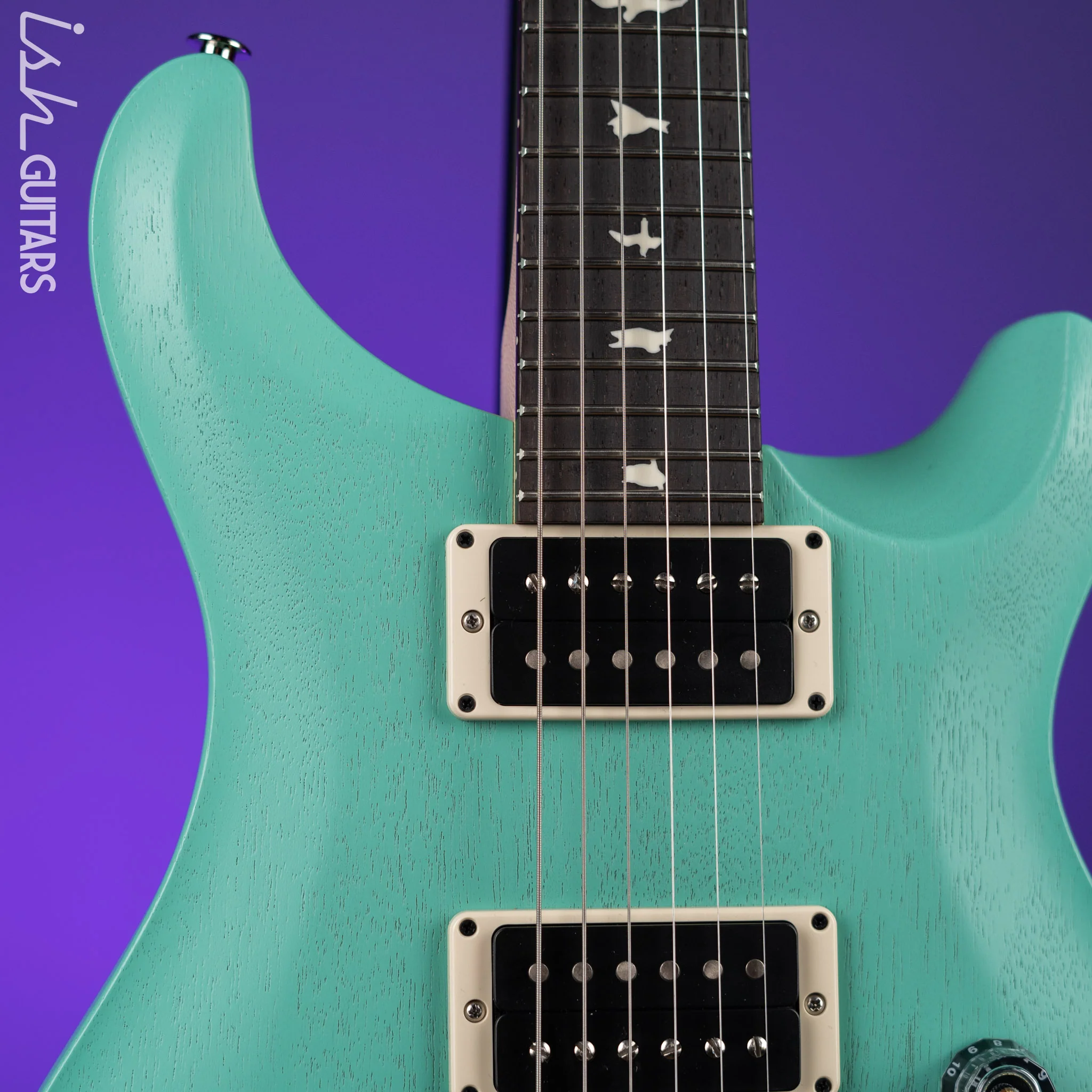 PRS CE 24 Standard Satin Nitro Electric Guitar Seafoam Green Demo - Image 3