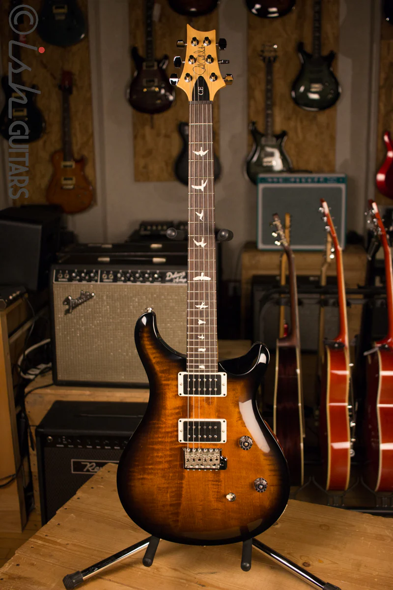 Paul Reed Smith PRS CE24 Custom Color Amber Smokewrap Burst - Image 2
