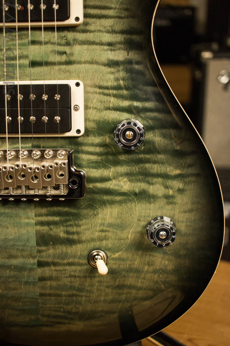 Paul Reed Smith PRS CE24 Custom Color Faded Trampas Green Smokeburst - Image 4
