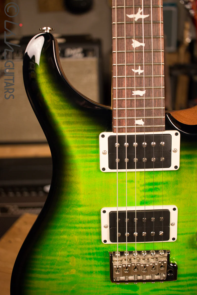 Paul Reed Smith PRS CE24 Custom Color Eriza Verde Burst Natural Back - Image 3