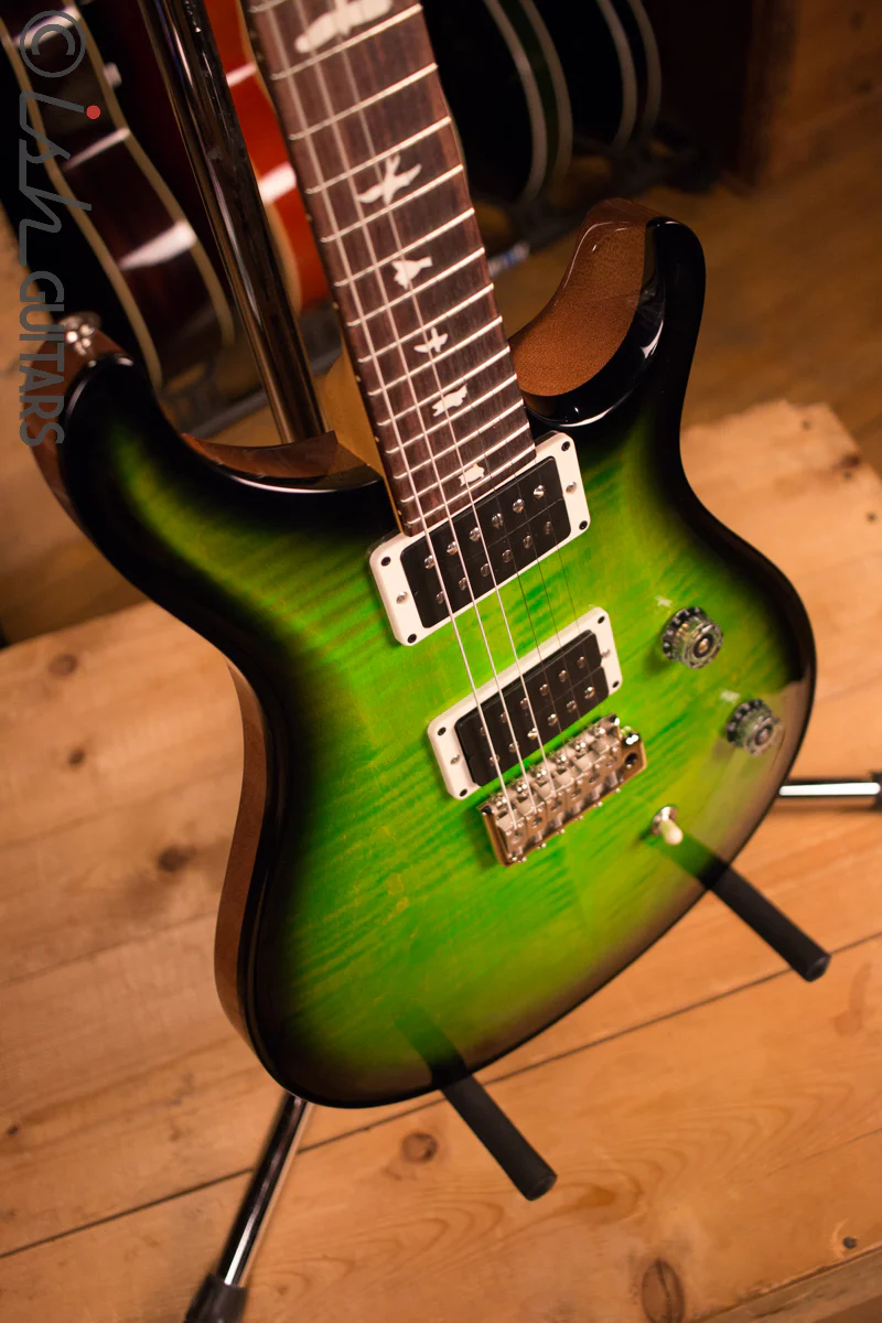 Paul Reed Smith PRS CE24 Custom Color Eriza Verde Burst Natural Back - Image 7