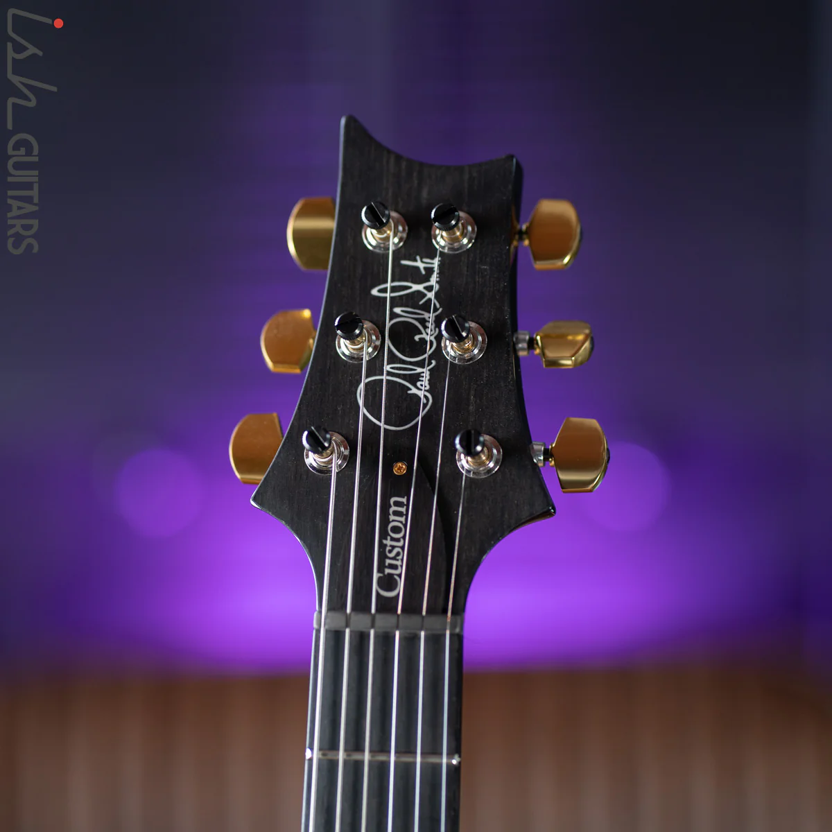 PRS Custom 22 Piezo Trampas Green Smokeburst 10 Top - Image 6
