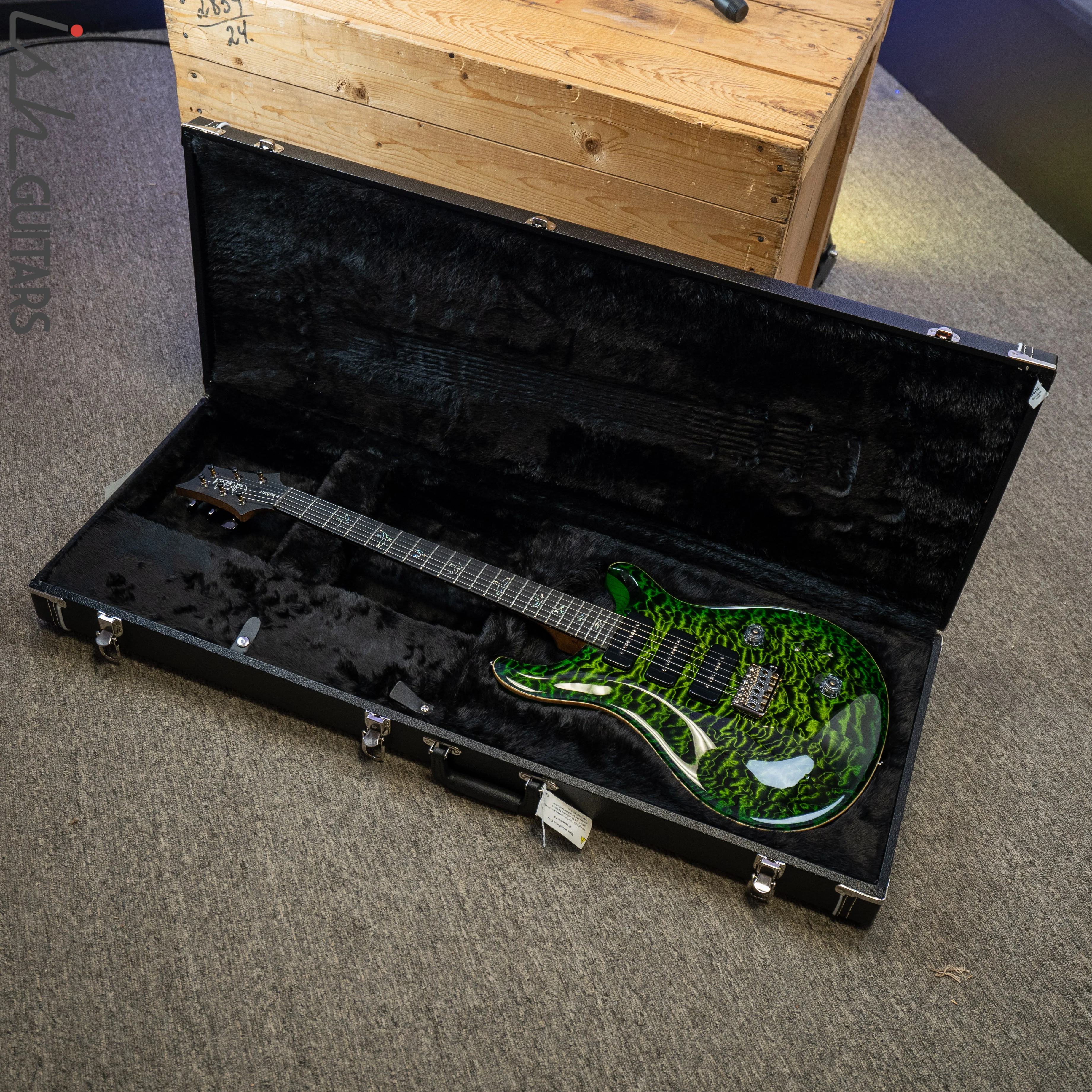 PRS Wood Library Custom 22 Soapbar Jade Green Burst Torrified Maple Neck - Image 14