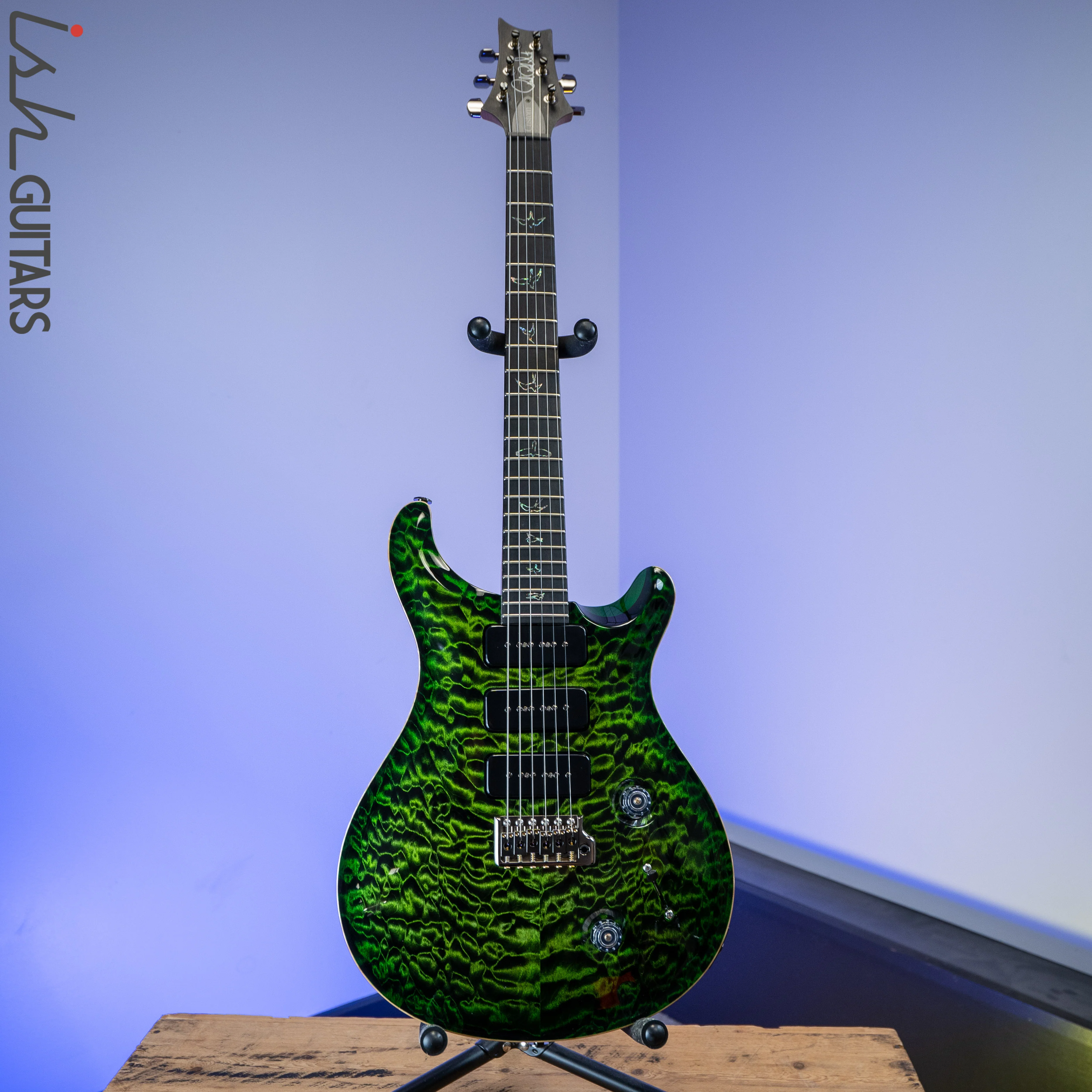 PRS Wood Library Custom 22 Soapbar Jade Green Burst Torrified Maple Neck - Image 2