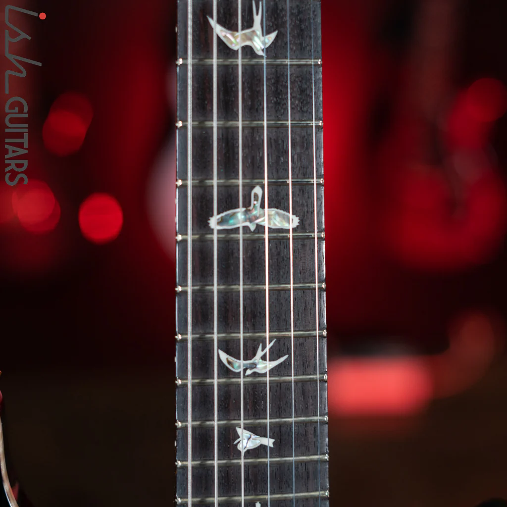 PRS Custom 24 10 Top Purple Iris w/ Black Burst & Back - Image 5
