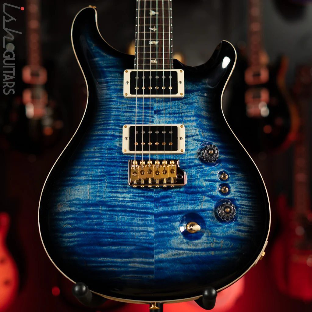 PRS Custom 24 35th Anniversary 10 Top Aquamarine w/ Black Burst