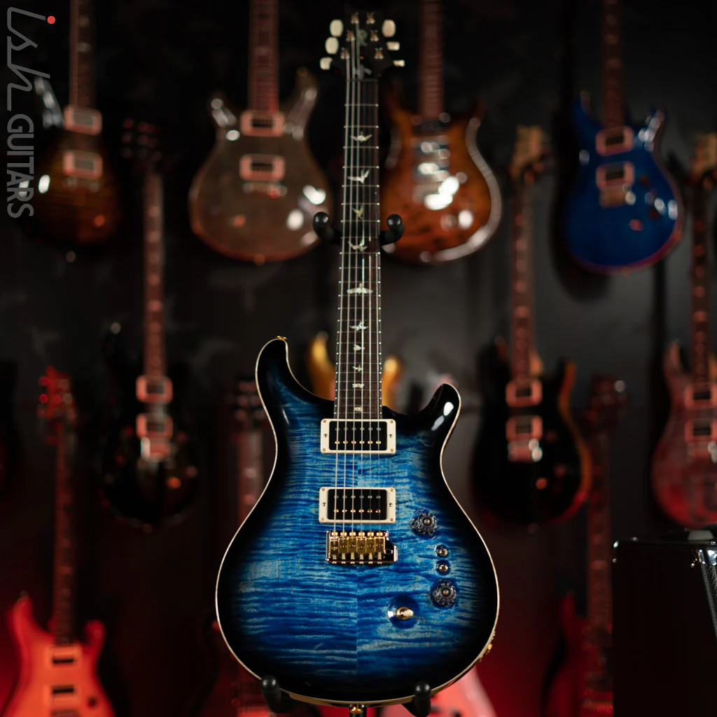 PRS Custom 24 35th Anniversary 10 Top Aquamarine w/ Black Burst - Image 2