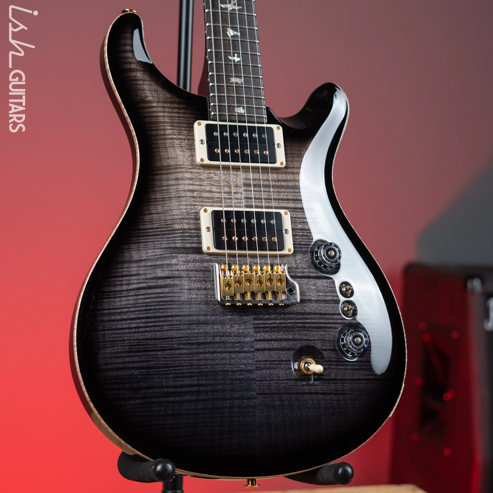 PRS Custom 24 35th Anniversary 10 Top Grey Black Fade w/ Black Back