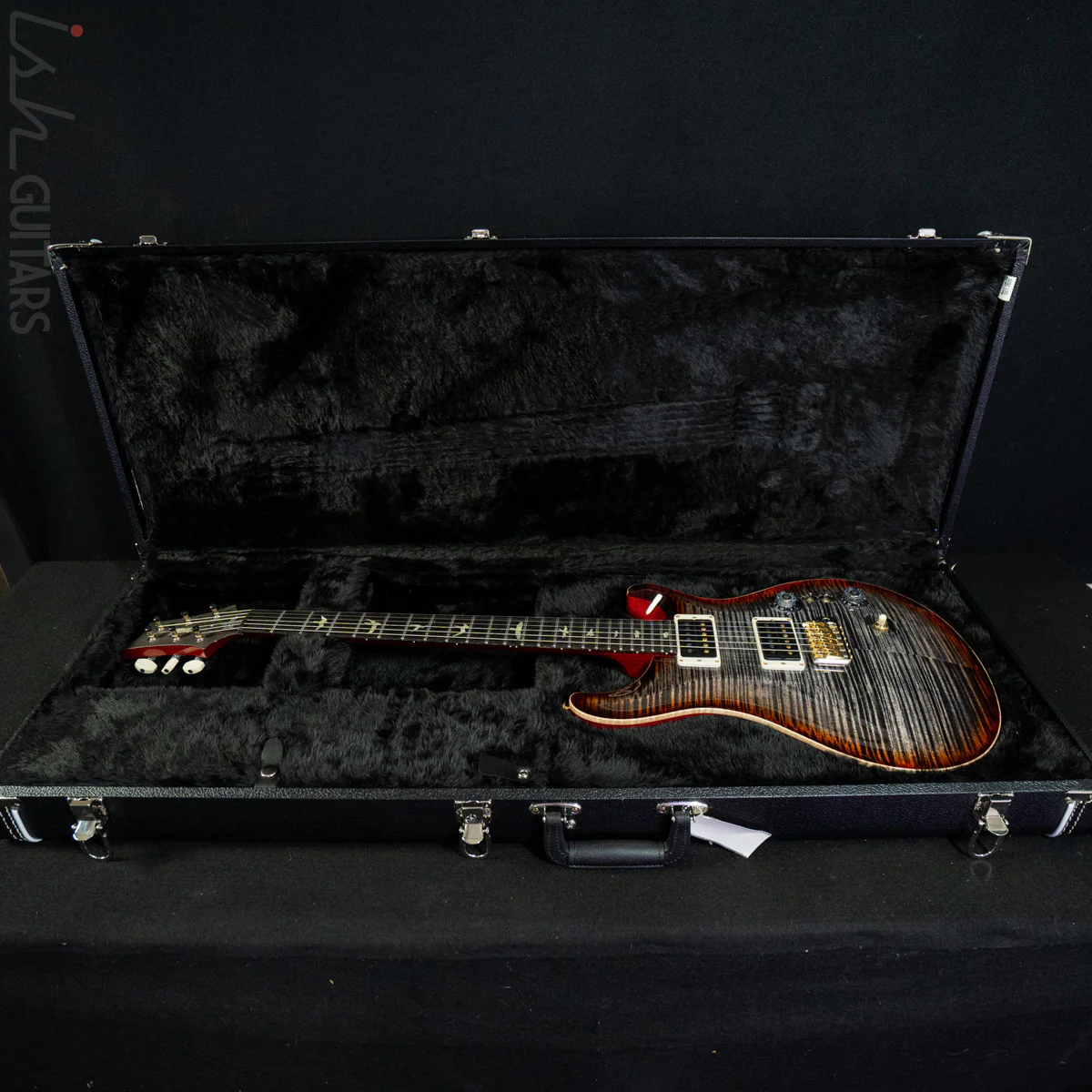 PRS Custom 24 35th Anniversary Charcoal Cherry Burst 10 Top - Image 13