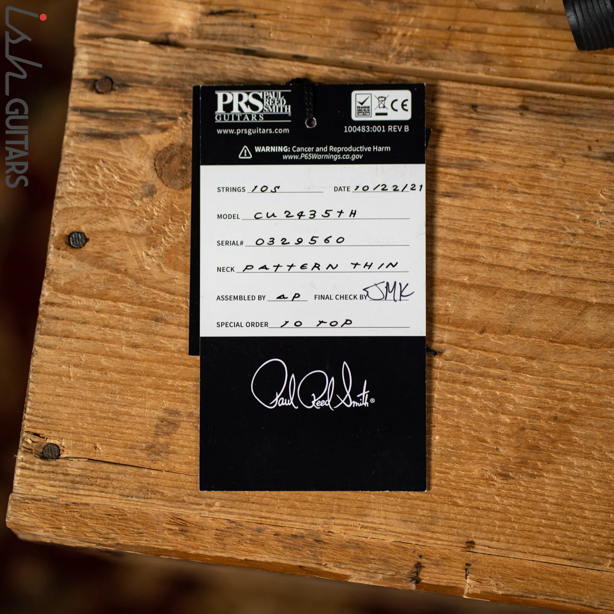 PRS Custom 24 35th Anniversary Guitar Blue Matteo 10 Top - Image 12