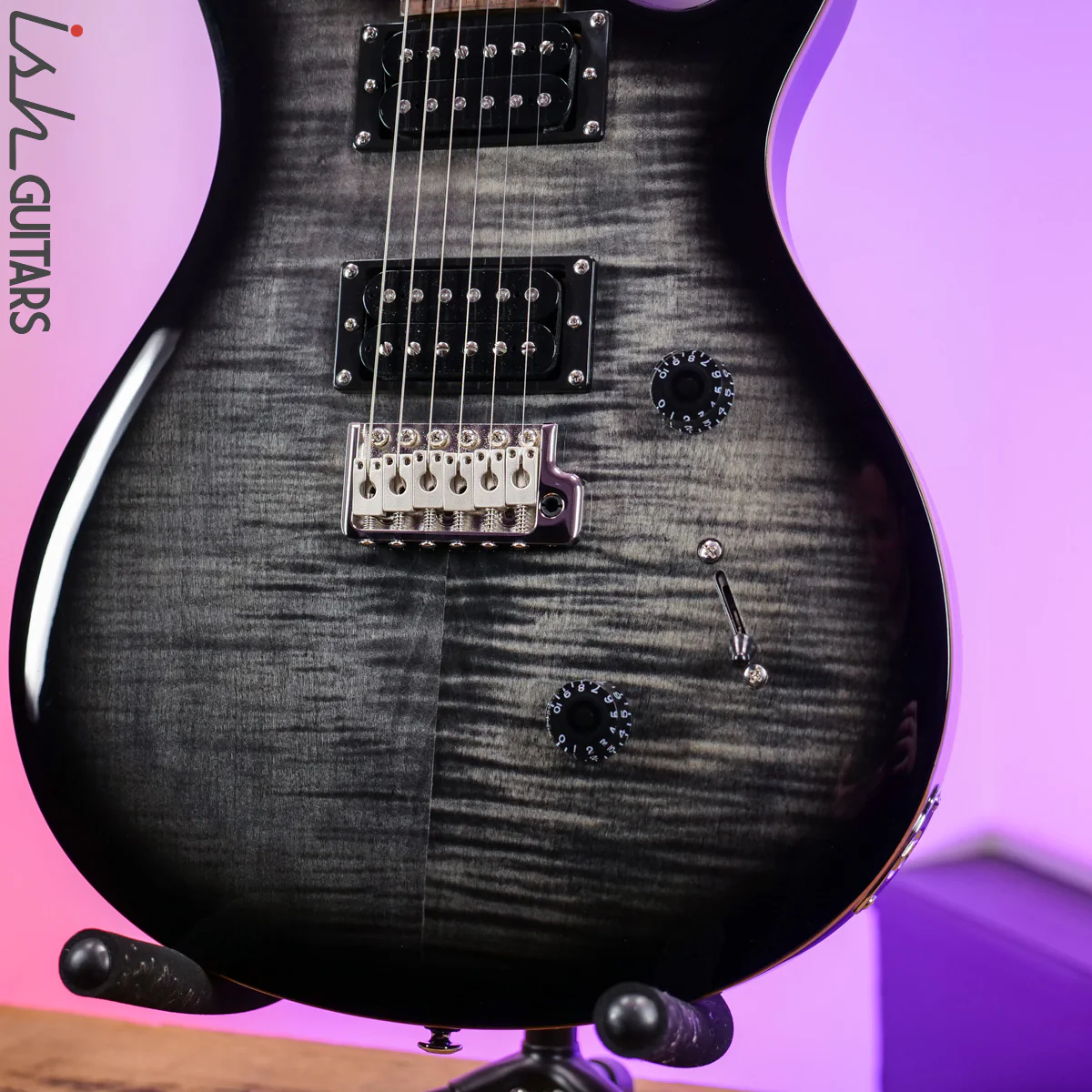 PRS SE Custom 24 Charcoal Burst - Image 4