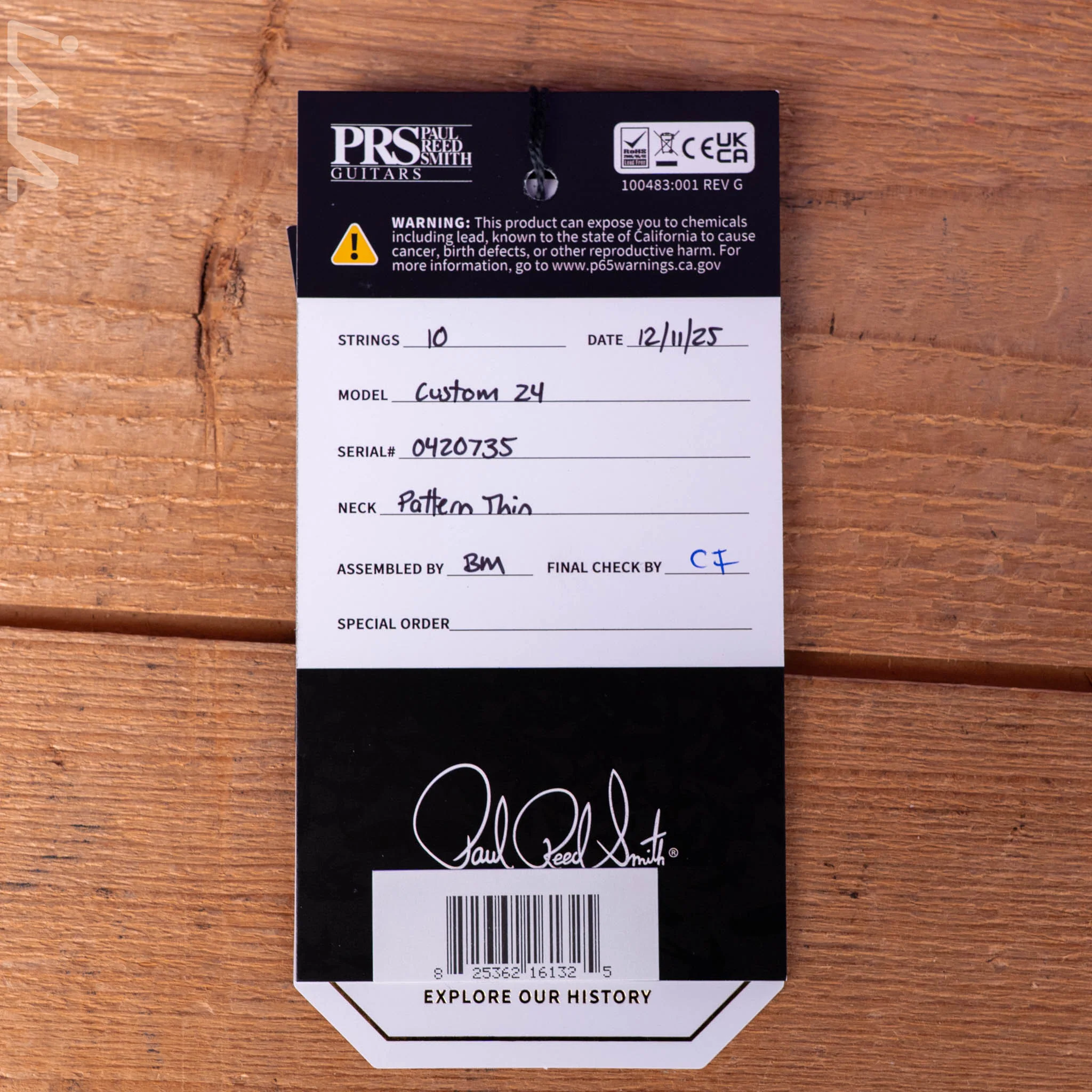 PRS Custom 24 Custom Color Charcoal Teal Microburst - Image 13