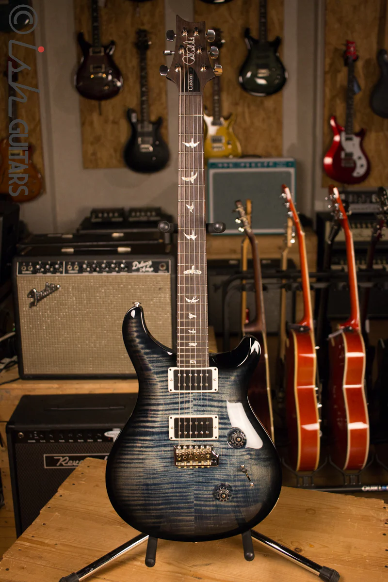 Paul Reed Smith PRS Custom 24 Custom Color Faded Whale Blue Smokewrap - Image 2
