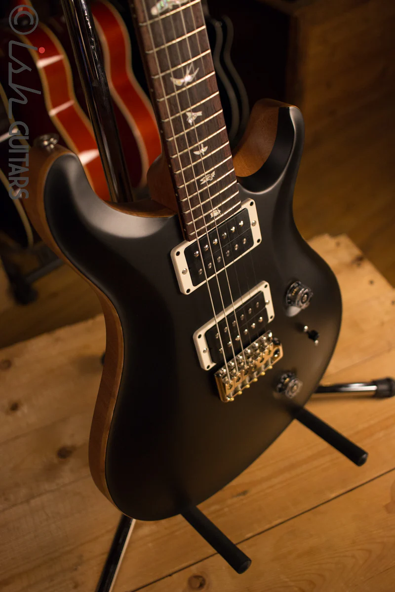 PRS Custom 24 Custom Color Matte Black Natural Back - Image 7